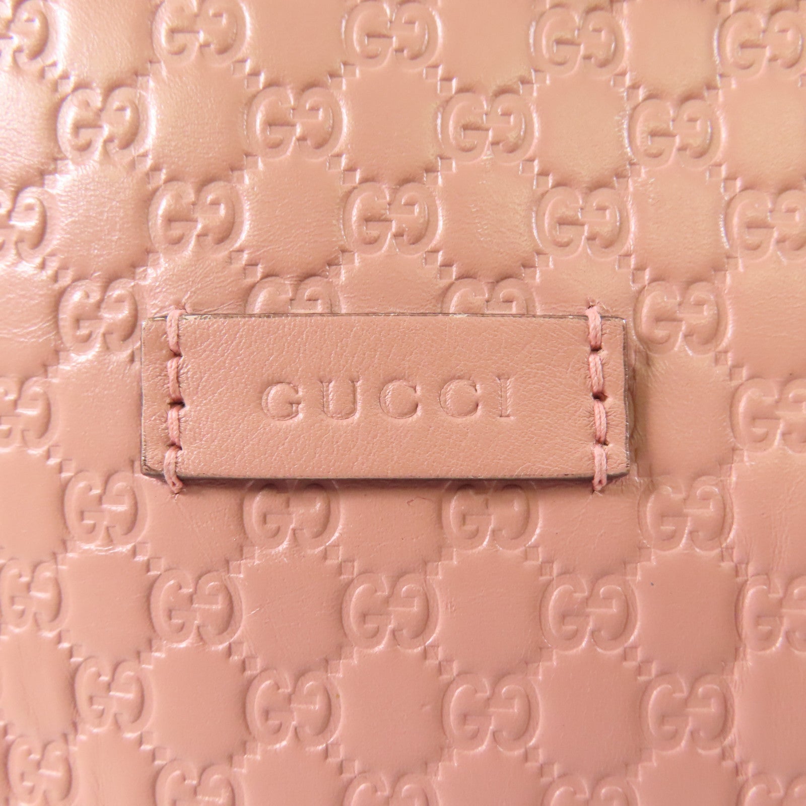 GUCCI 皮革Micro Guccissima Tote Bag金扣手挽袋