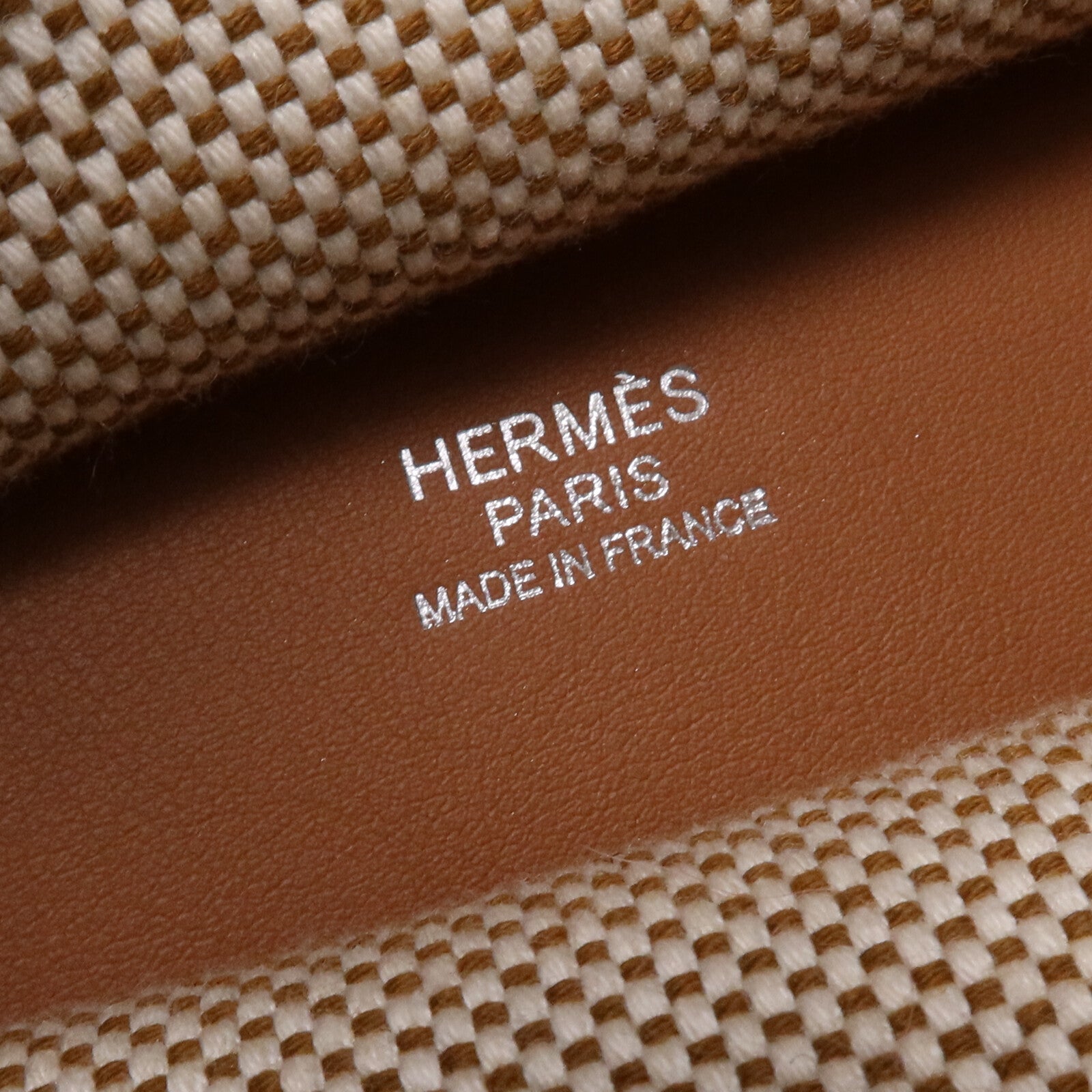 HERMES Toile H/Swift皮革Cabas H En Biais 40手挽袋