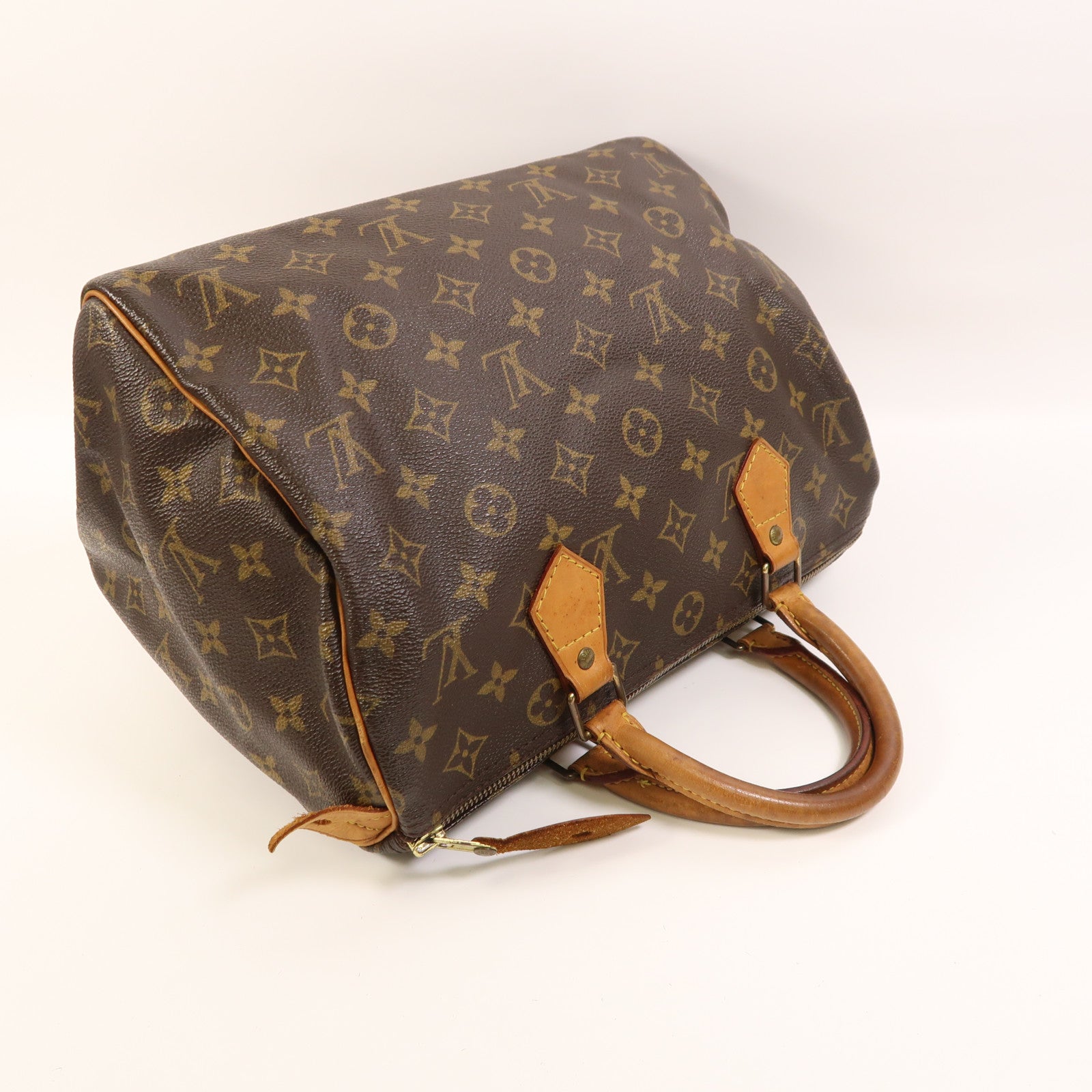 LOUIS VUITTON Monogram Speedy 30金扣手挽袋