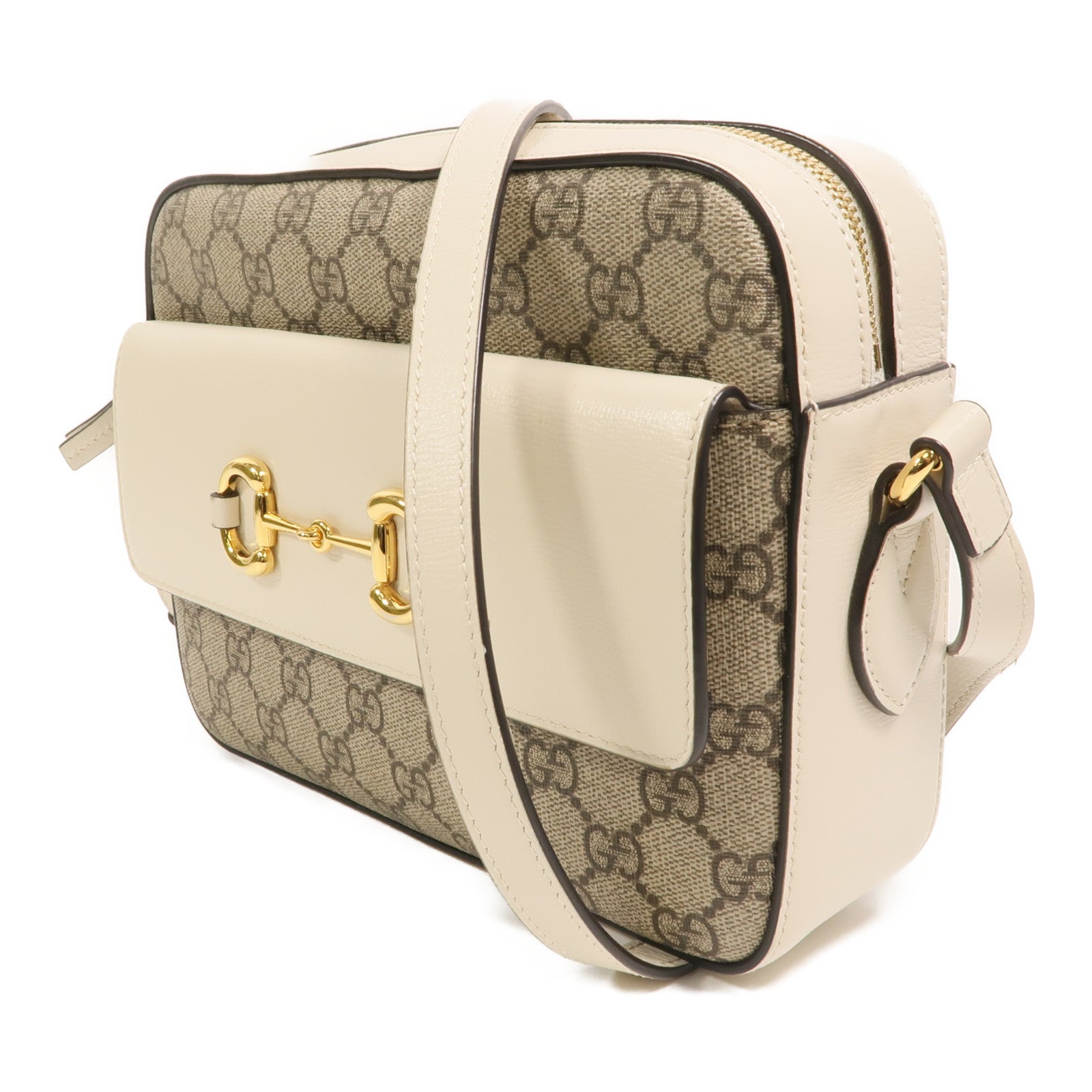 GUCCI 塗層帆布Horsebit 1955 Small肩背袋