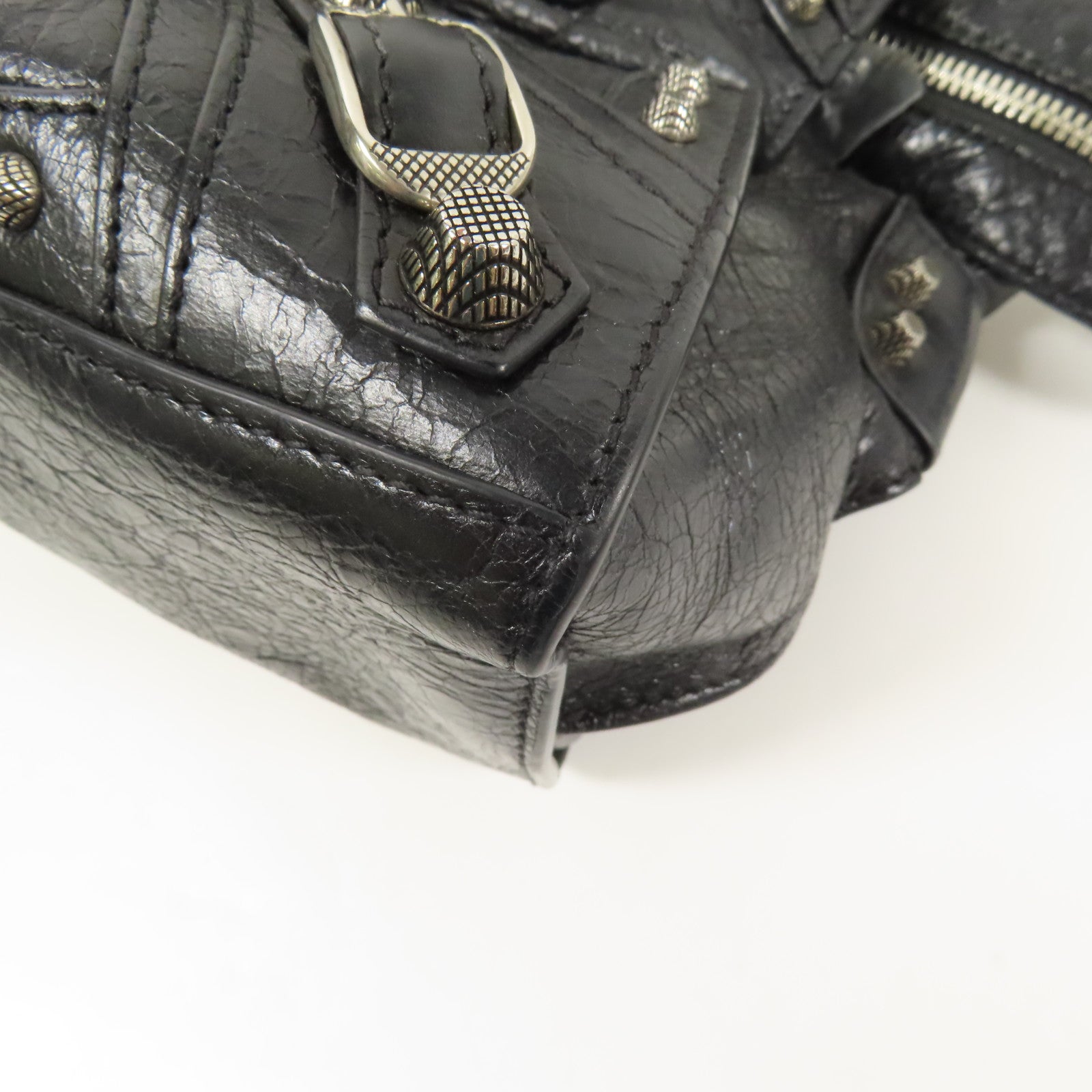 BALENCIAGA 牛皮皮革Neo Cagole XS銀扣手挽肩背兩用袋