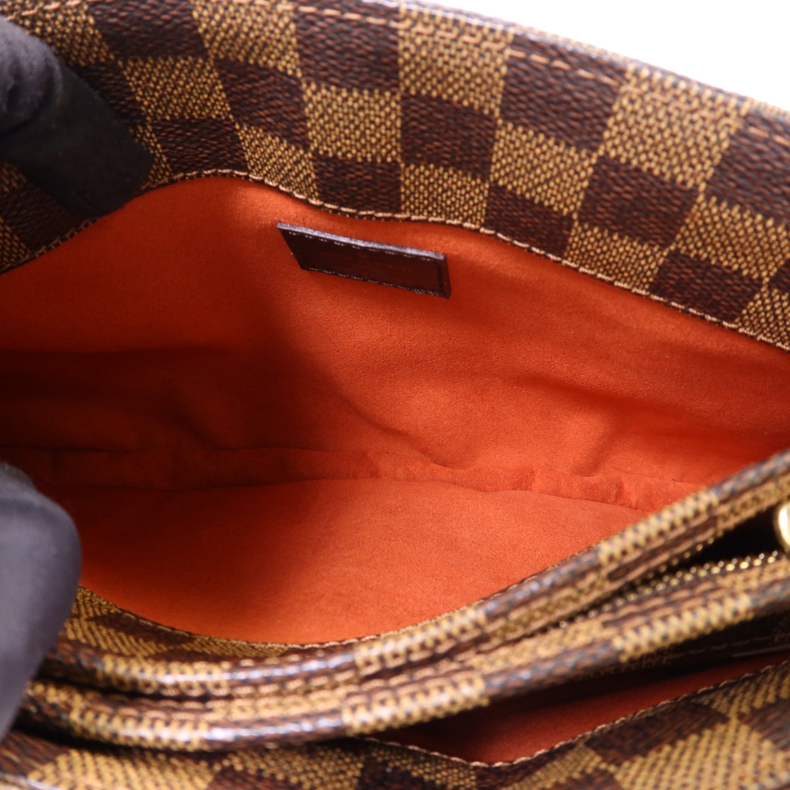 LOUIS VUITTON Damier Aubagne金扣肩背袋