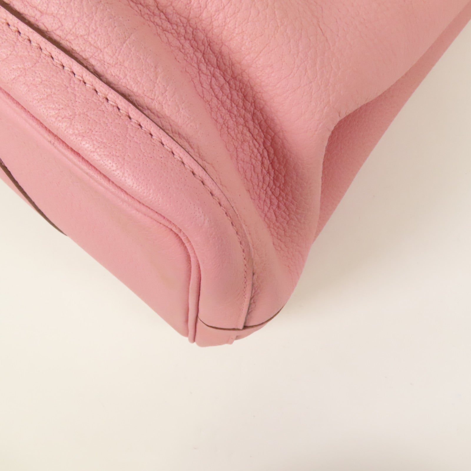 HERMES Negonda皮革Garden Party PM銀扣手挽袋Rose Sakura