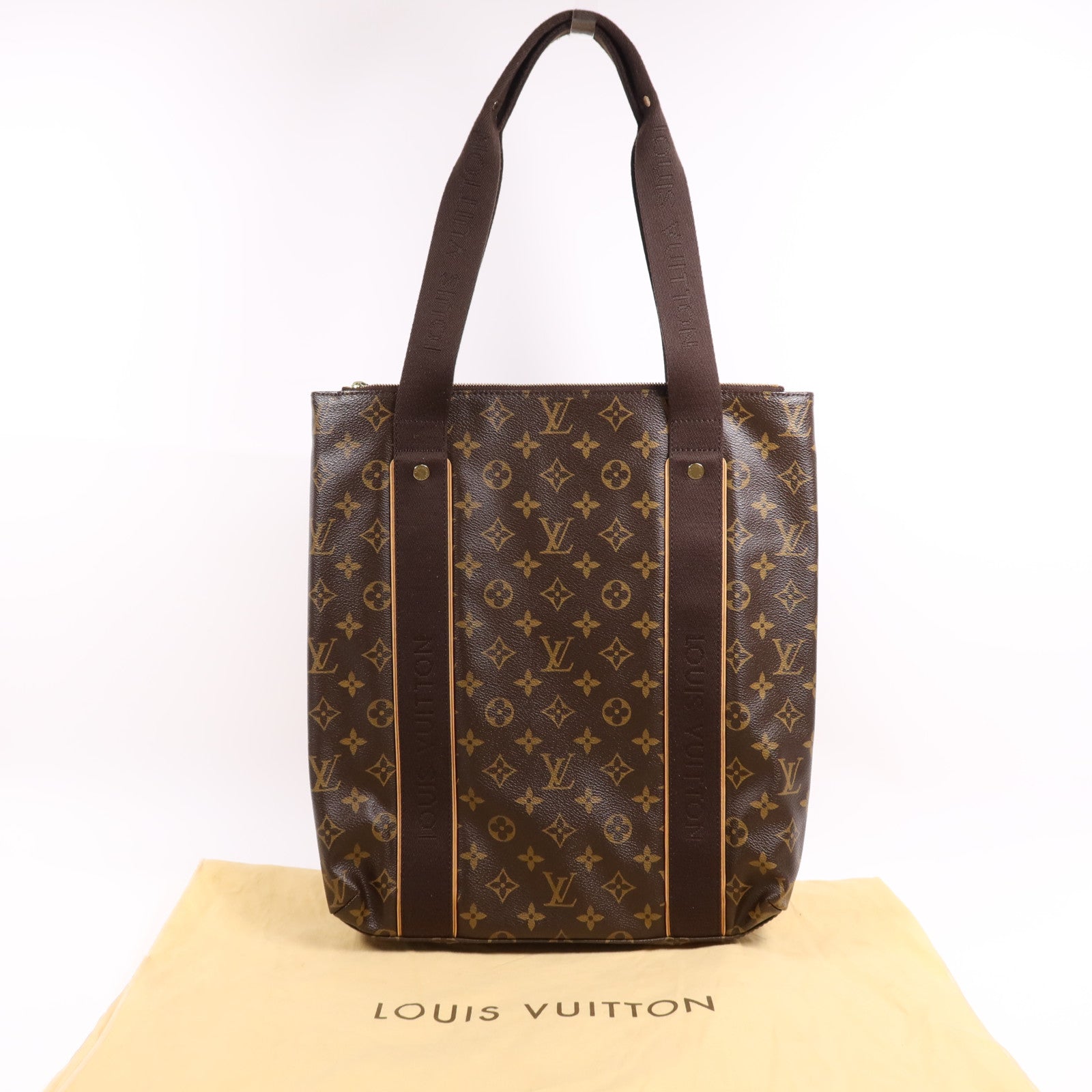 LOUIS VUITTON Monogram Cabas Beaubourg金扣肩背袋
