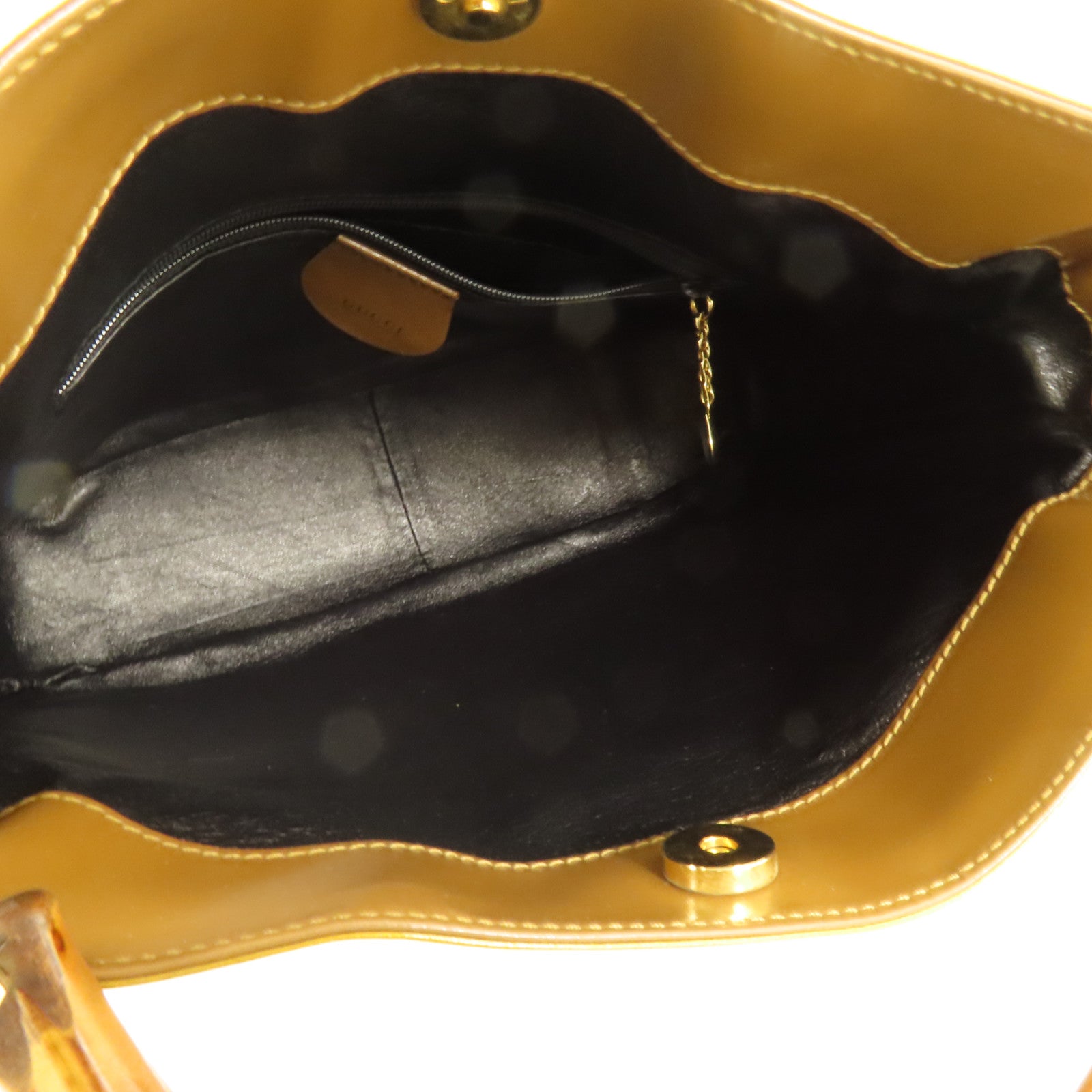 GUCCI 漆皮皮革2 Way Shoulder Bag金扣手挽肩背兩用袋