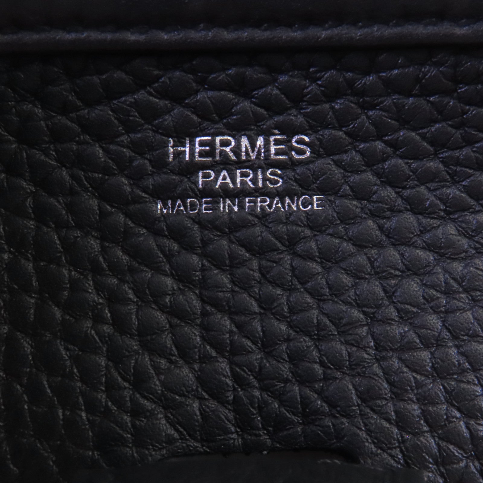 HERMES Clemence皮革Evelyne PM銀扣肩背袋