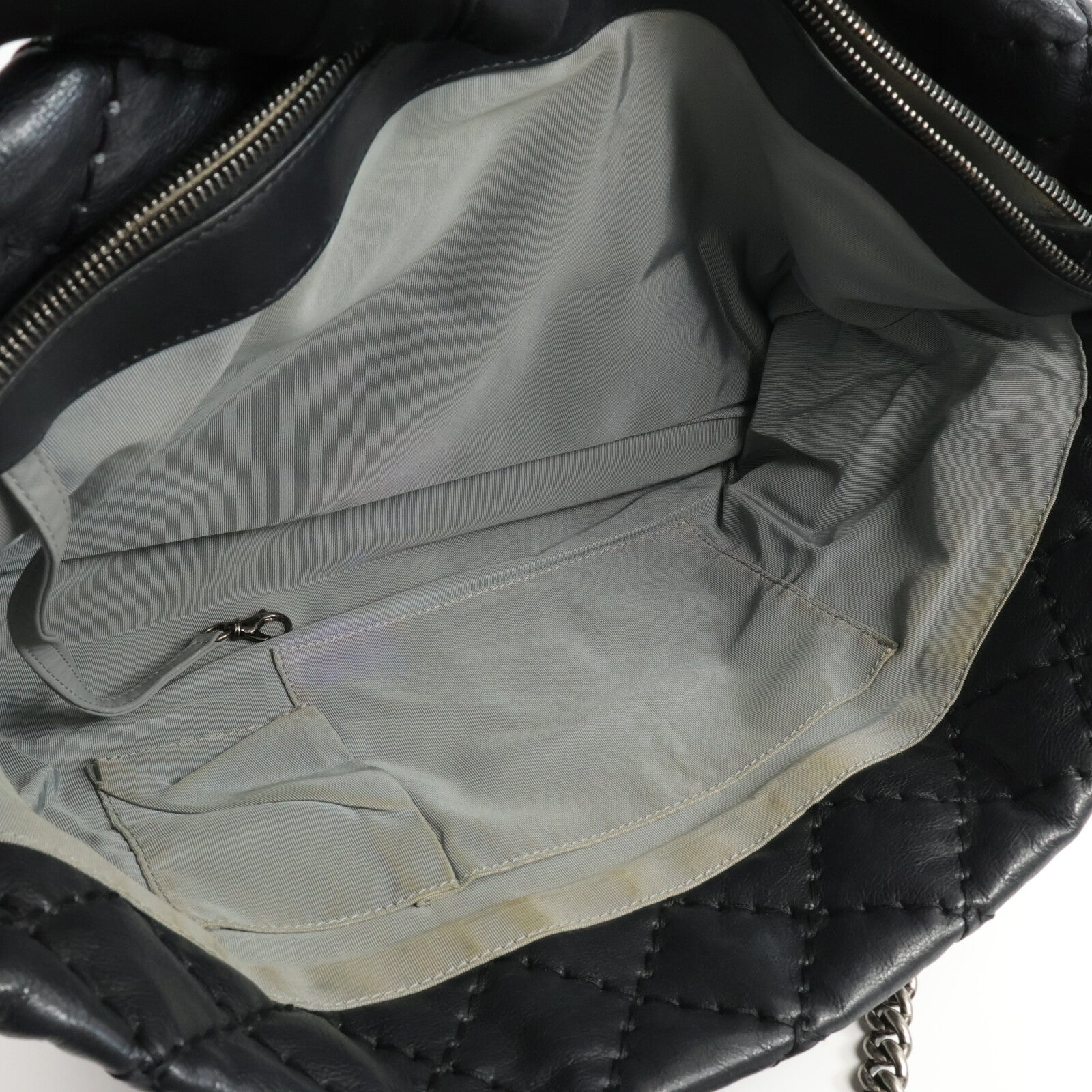 CHANEL 牛皮皮革Tote Bag鏈帶肩背袋