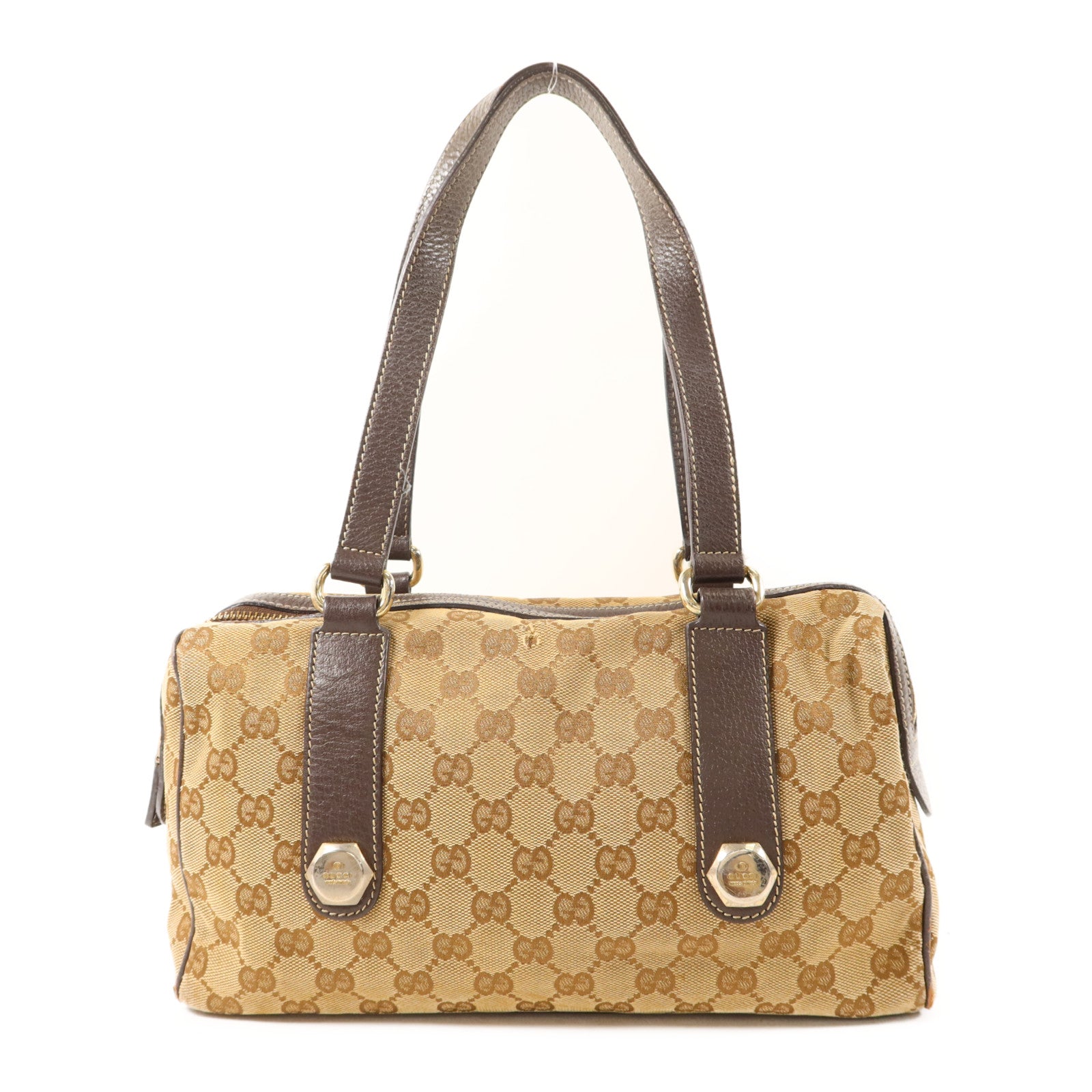 GUCCI 【激減優惠】帆布Charmy Boston Bag金扣肩背袋