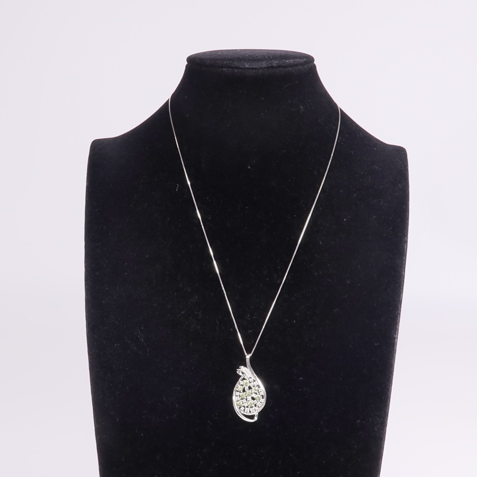 JEWELRY 【激減優惠】PT950/PT850鉑金Demantoid Garnet Diamond Necklace翠榴石/鑽石項鍊