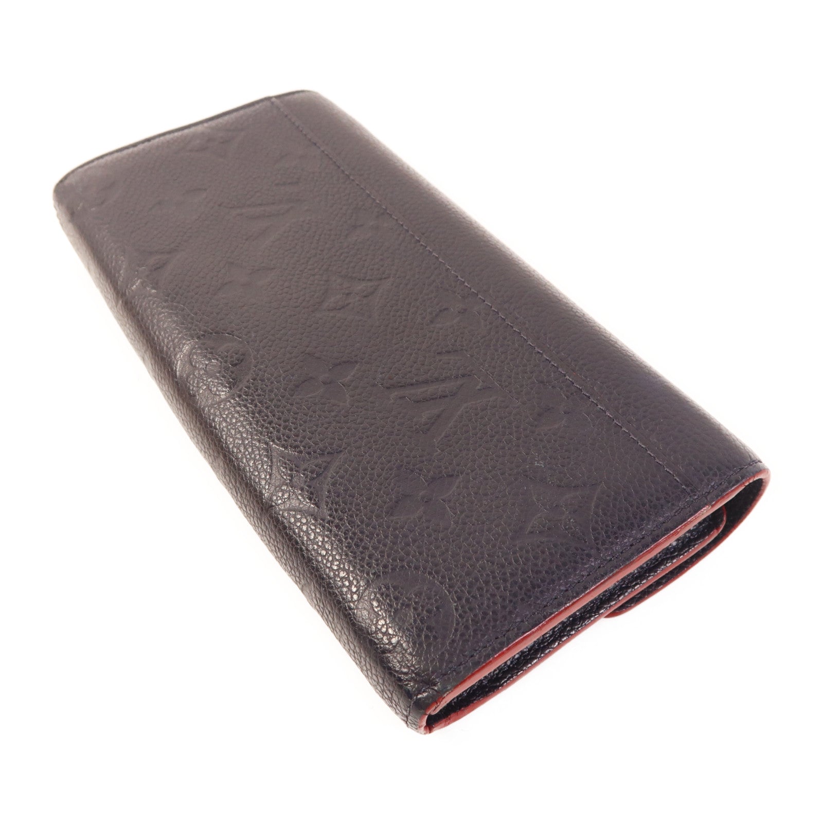 LOUIS VUITTON Monogram Empreinte Sarah Long Wallet金扣長錢包