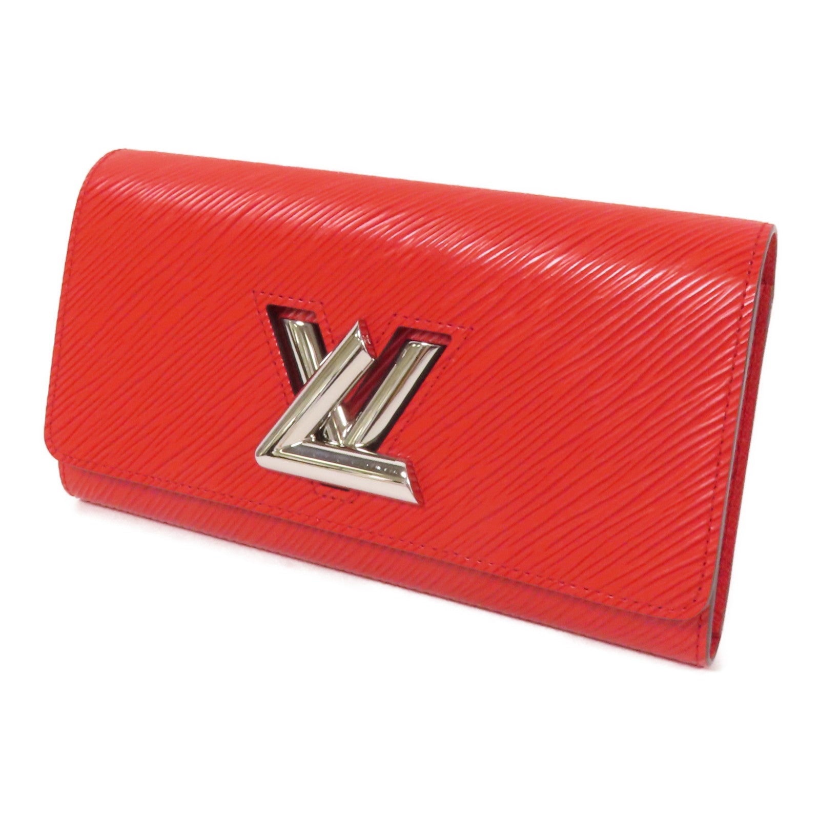 LOUIS VUITTON Epi Twist Wallet銀扣長錢包