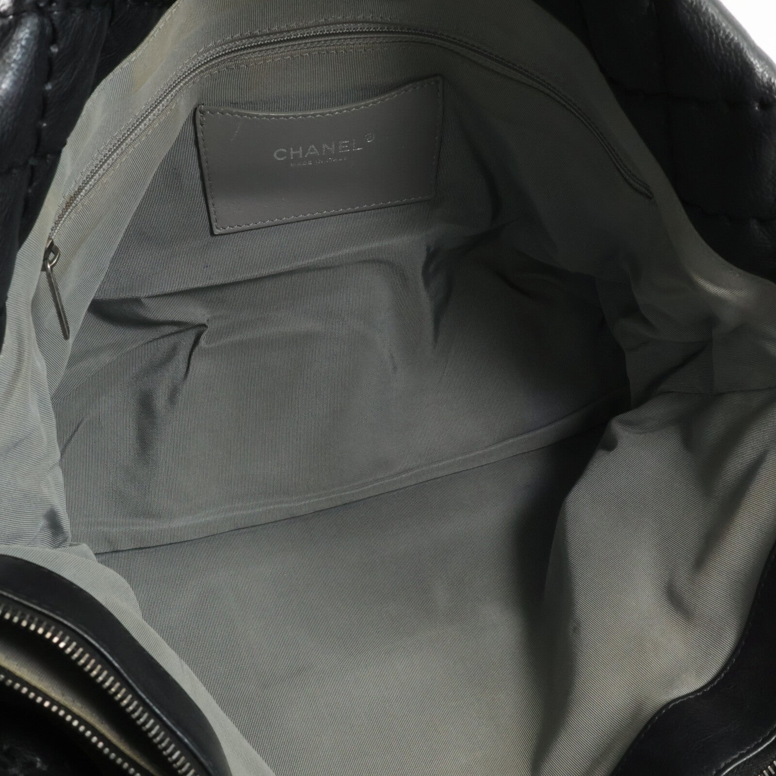 CHANEL 牛皮皮革Tote Bag鏈帶肩背袋