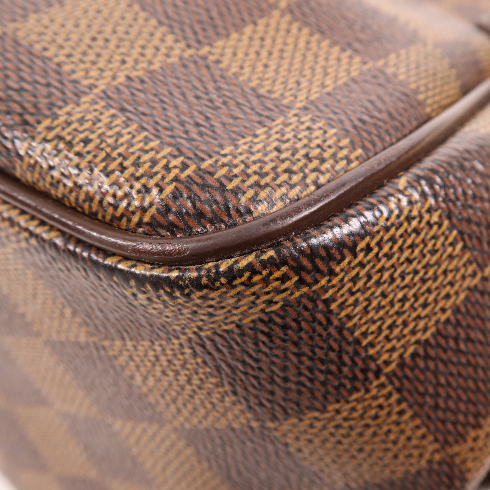 LOUIS VUITTON Damier Belem PM金扣手挽袋