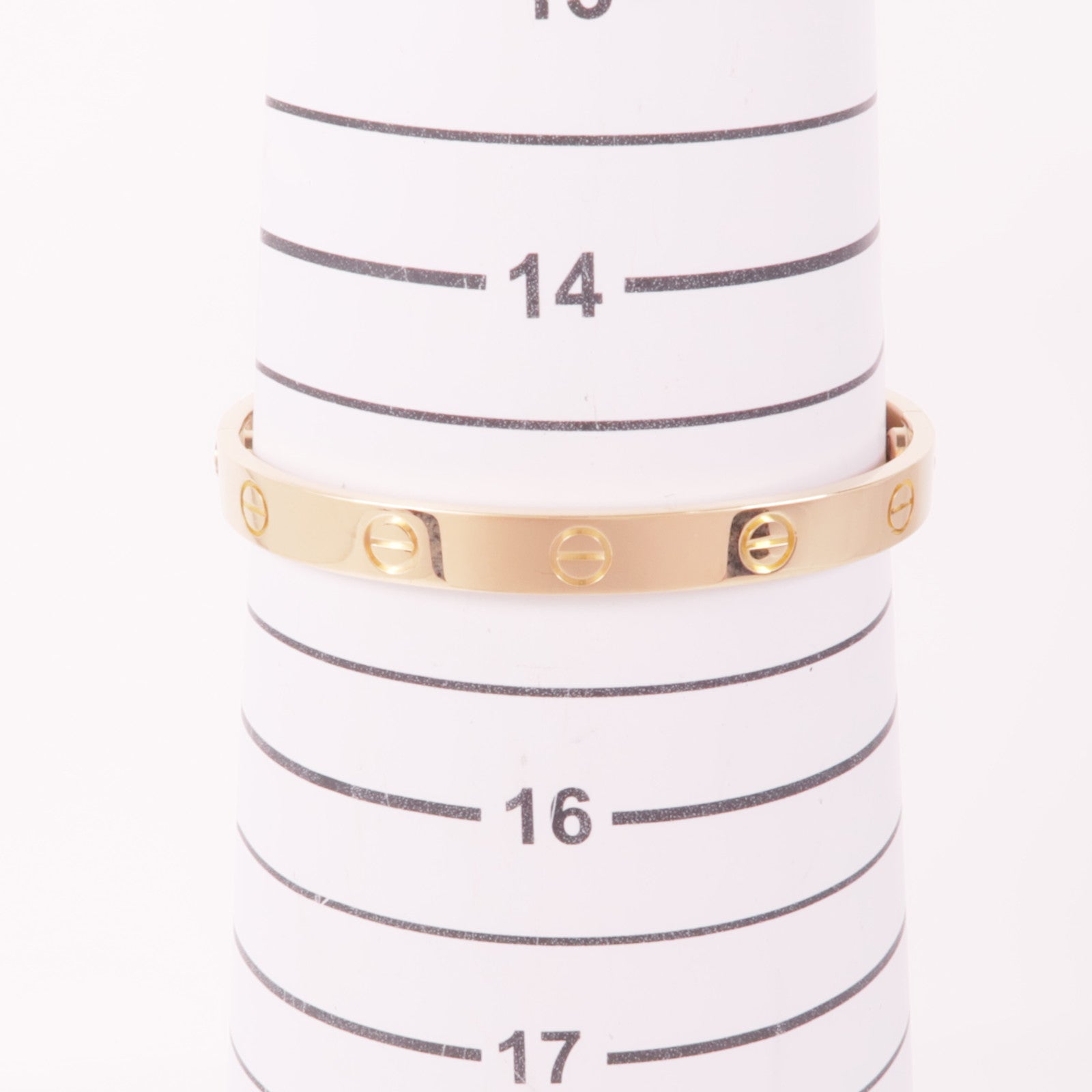 CARTIER 18K玫瑰金Love Bracelet手鐲Cartier#16