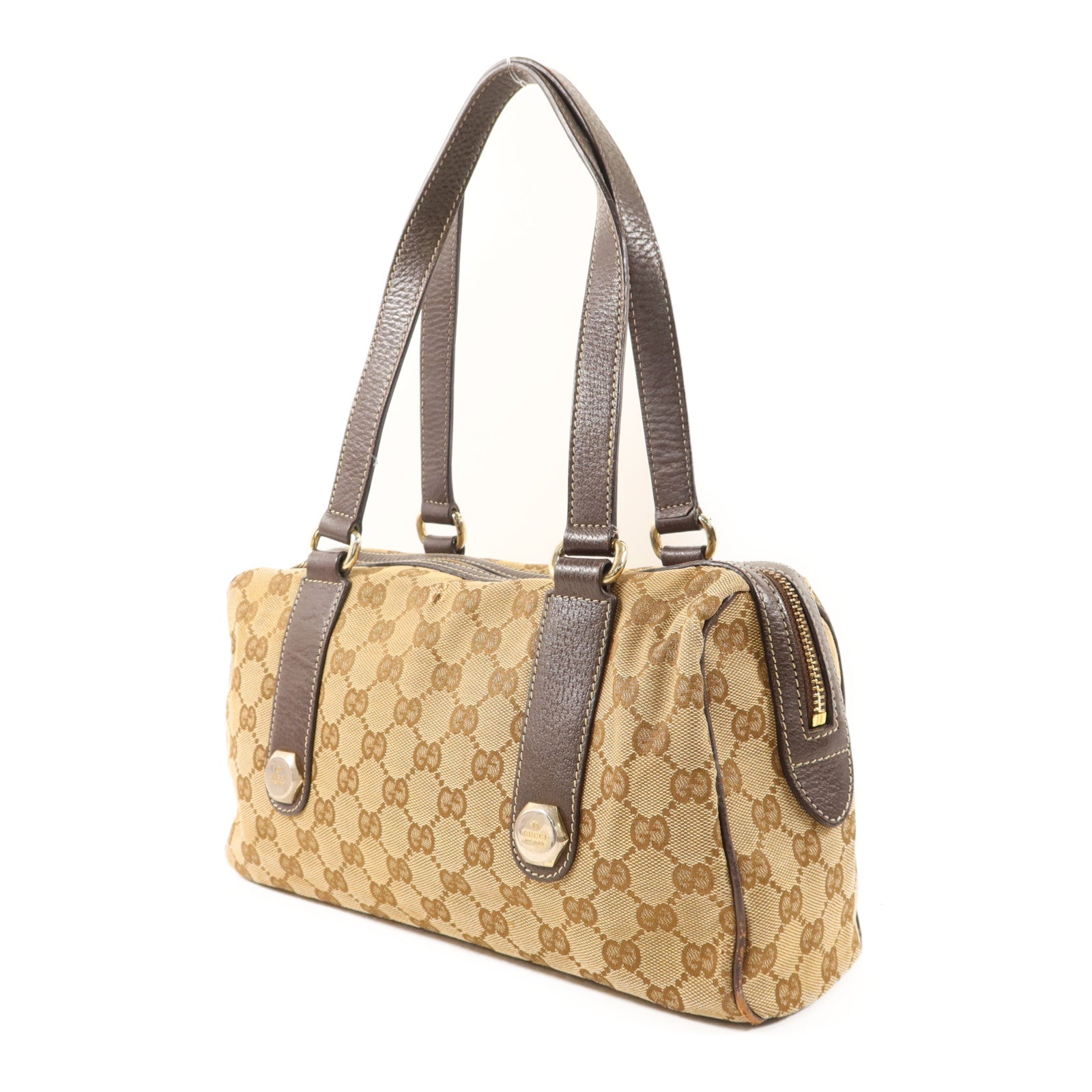 GUCCI 【激減優惠】帆布Charmy Boston Bag金扣肩背袋