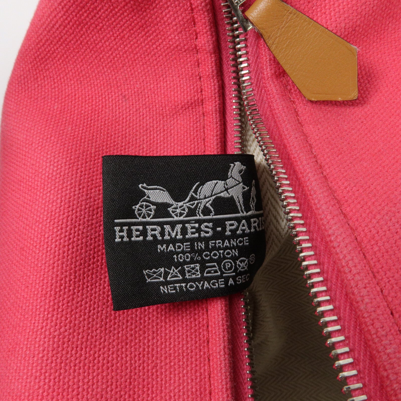 HERMES 帆布Bride A Brac GM手挽袋Hibiscus