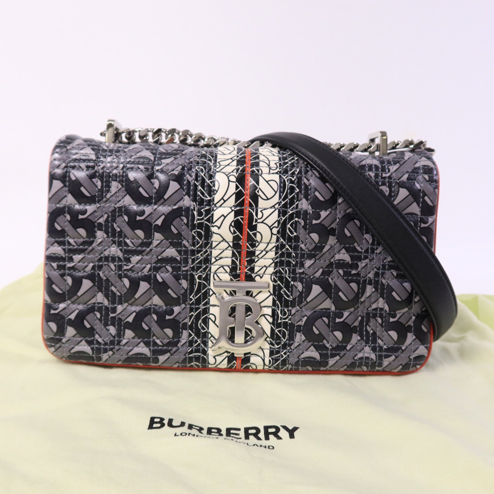 BURBERRY 羊皮皮革Chain Shoulder Bag鏈帶肩背袋