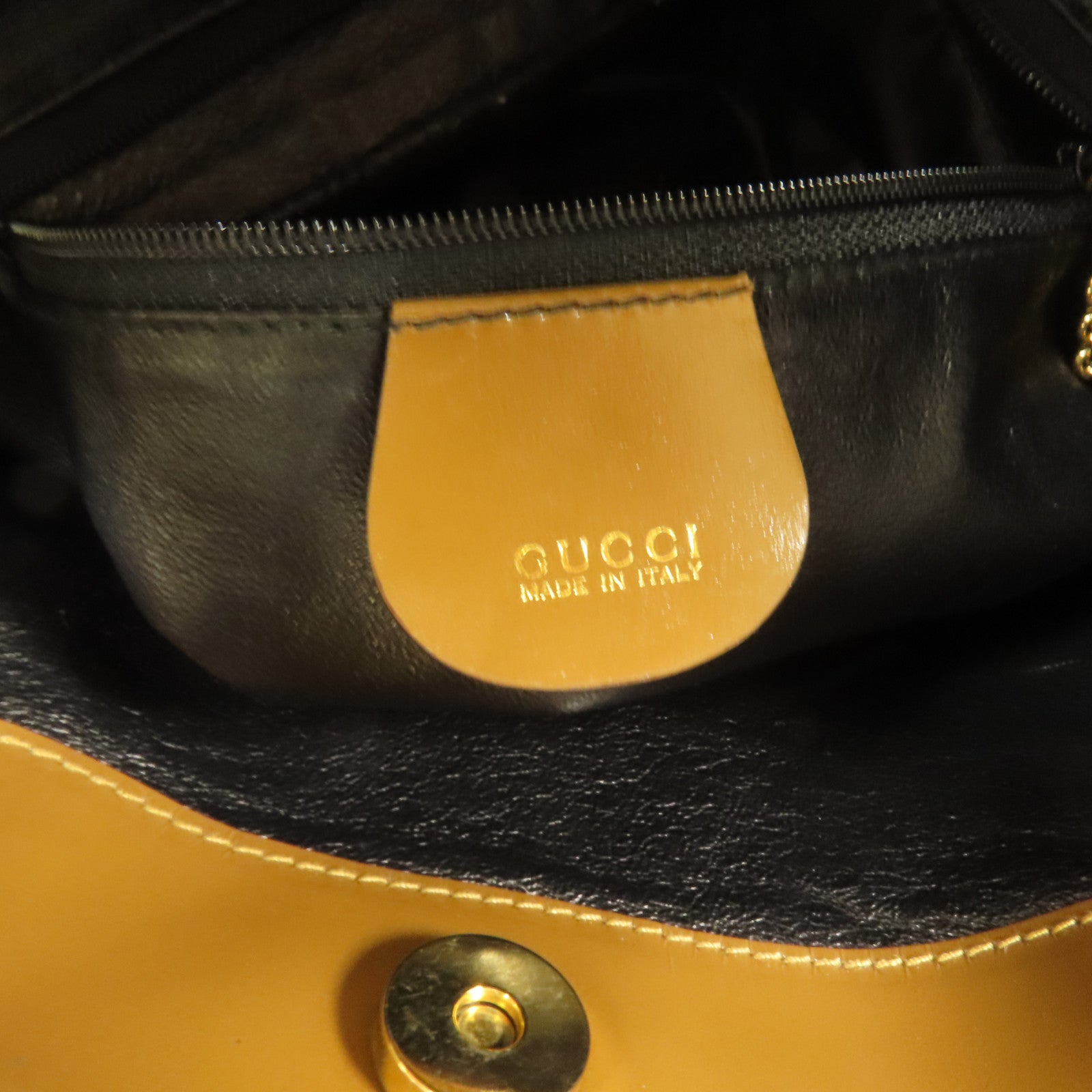 GUCCI 漆皮皮革2 Way Shoulder Bag金扣手挽肩背兩用袋