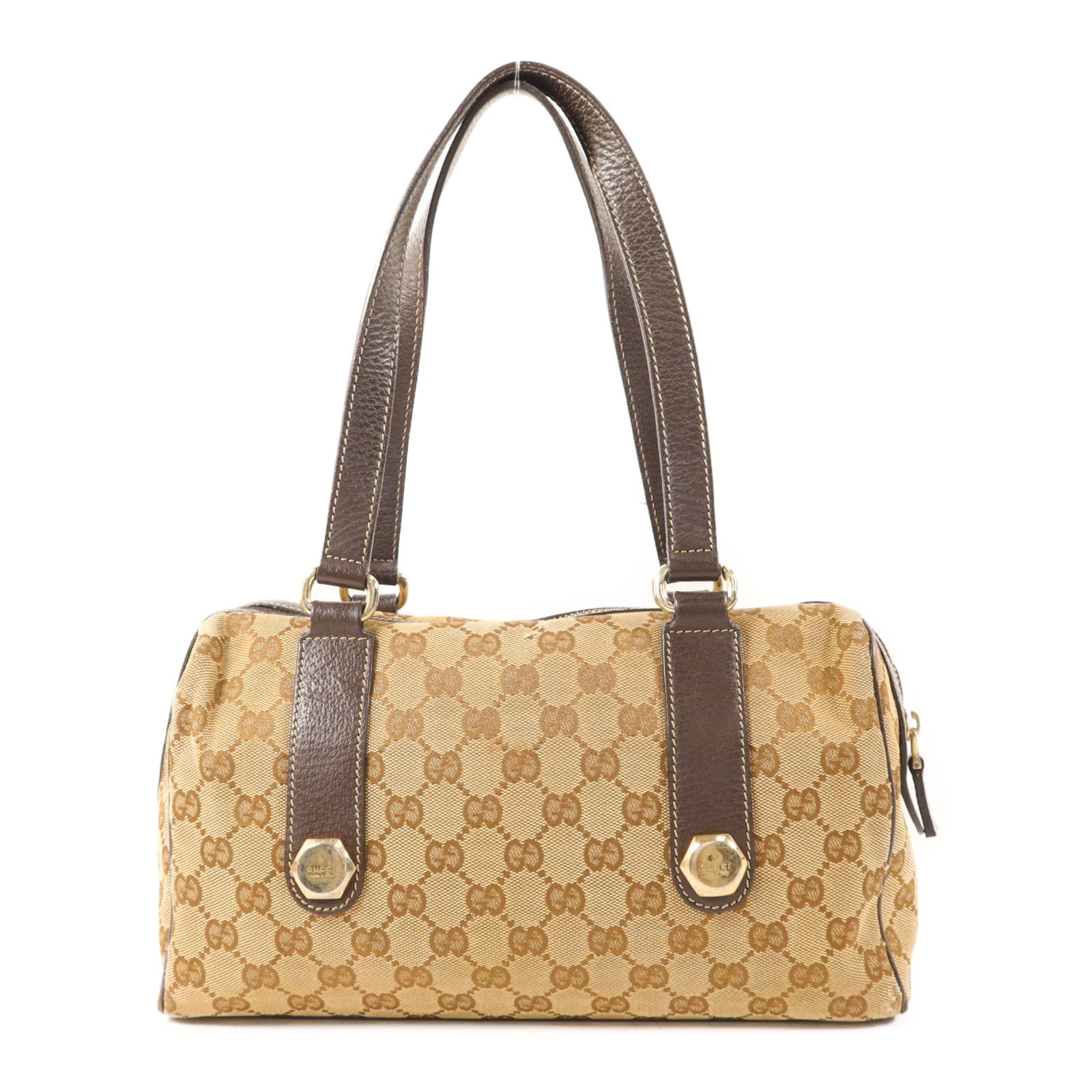 GUCCI 【激減優惠】帆布Charmy Boston Bag金扣肩背袋