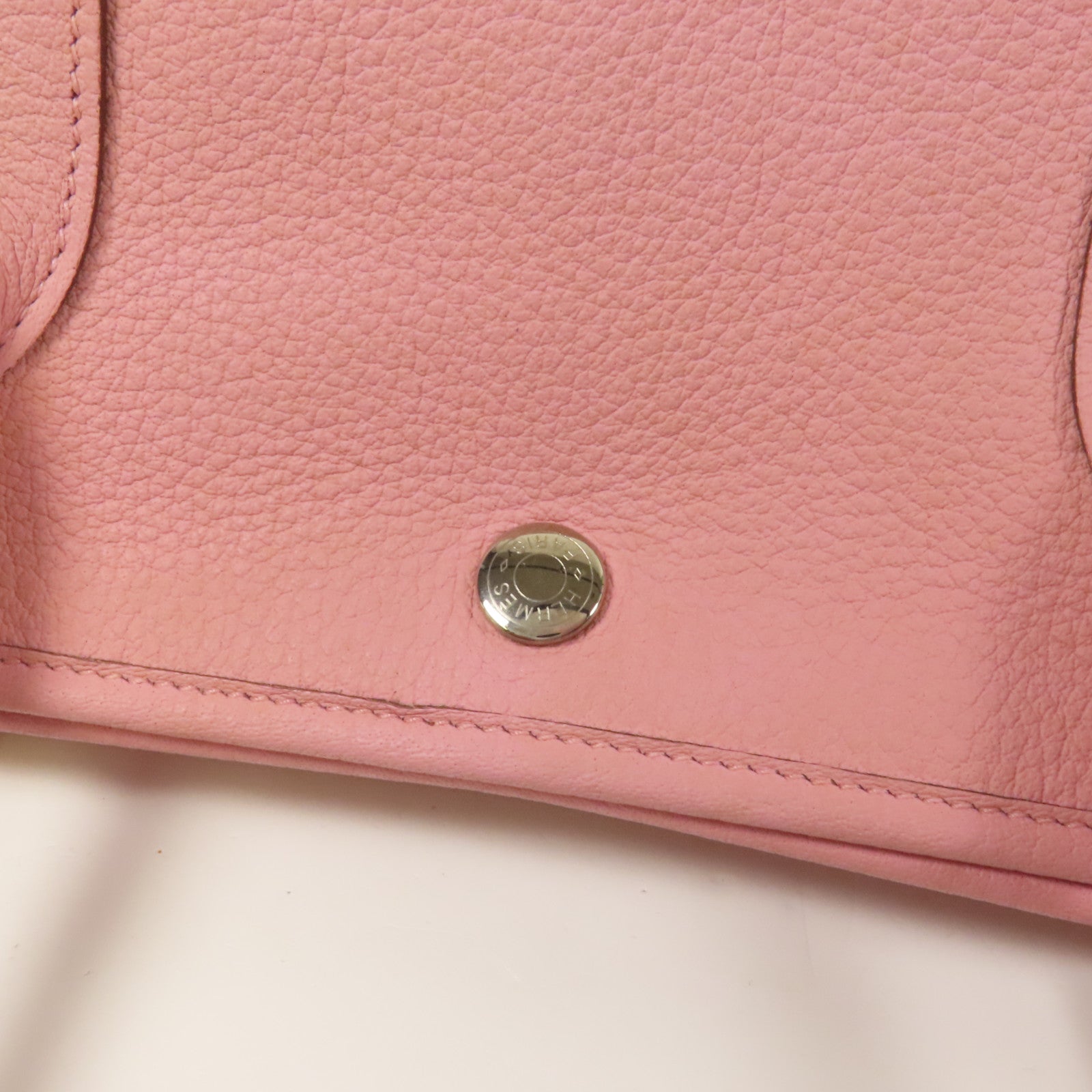 HERMES 【激減優惠】Negonda皮革Garden Party PM銀扣手挽袋Rose Sakura