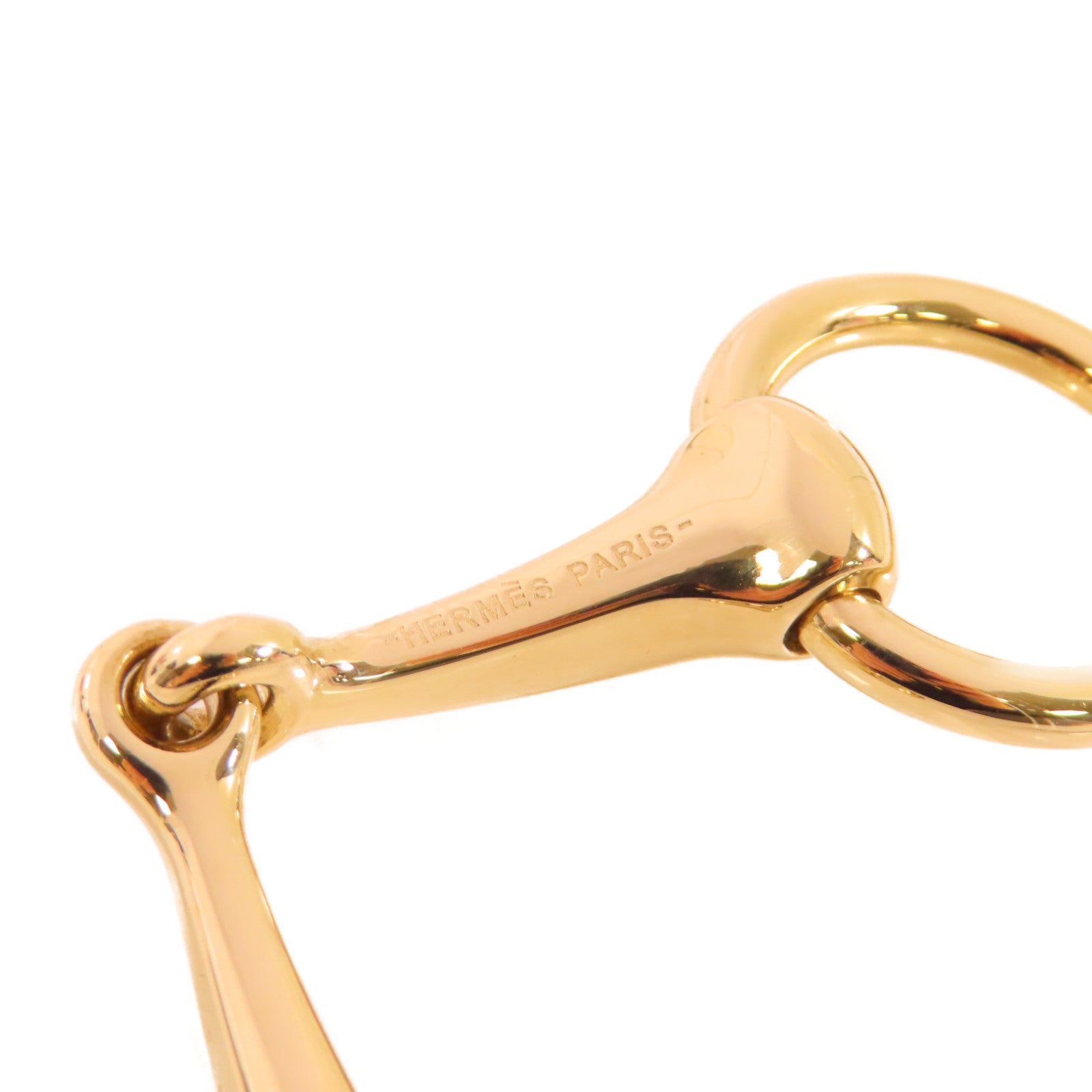 HERMES 金屬Mors twilly Scarf Ring金色