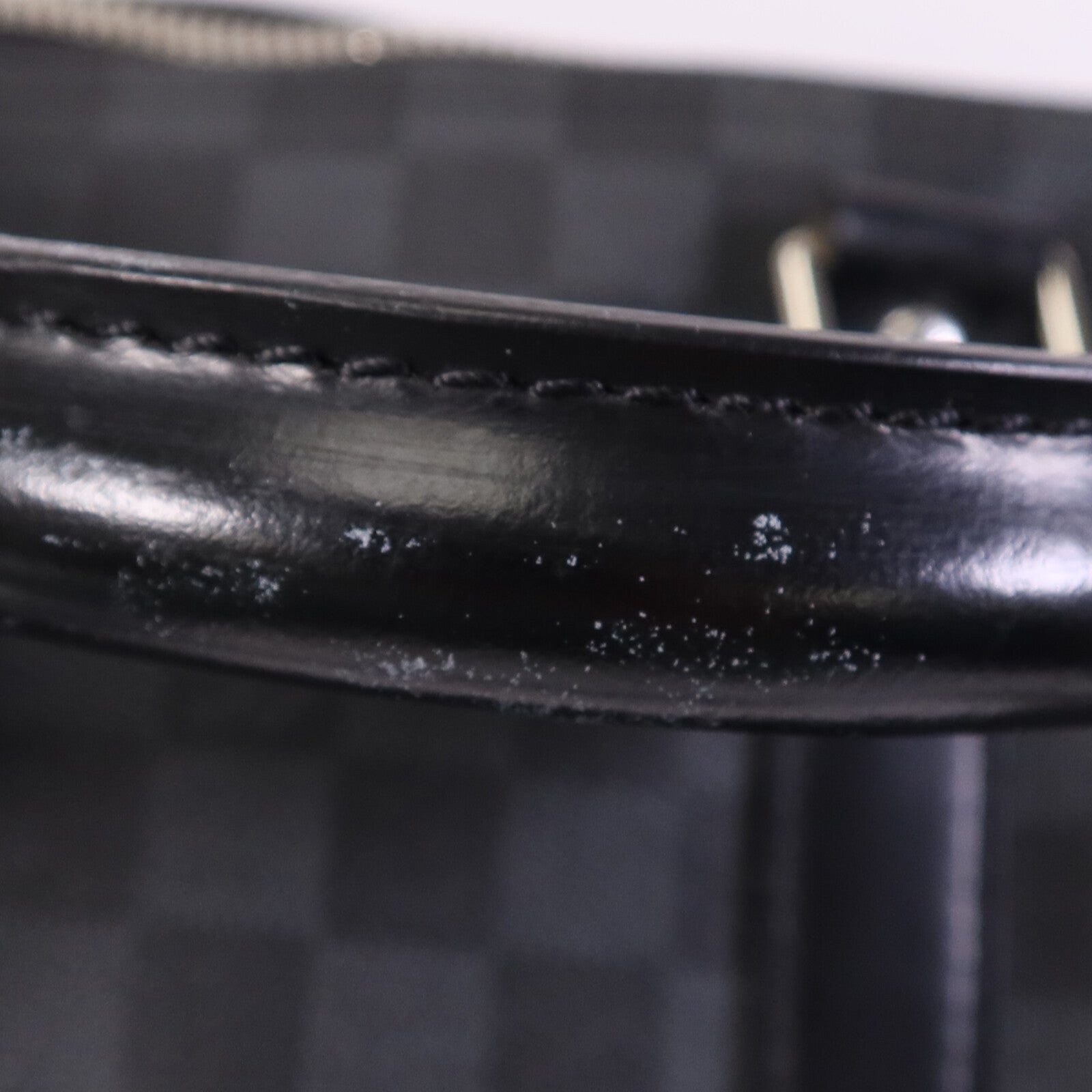 LOUIS VUITTON Damier Graphite Keepall 45 Bandouliere銀扣手挽肩背兩用袋