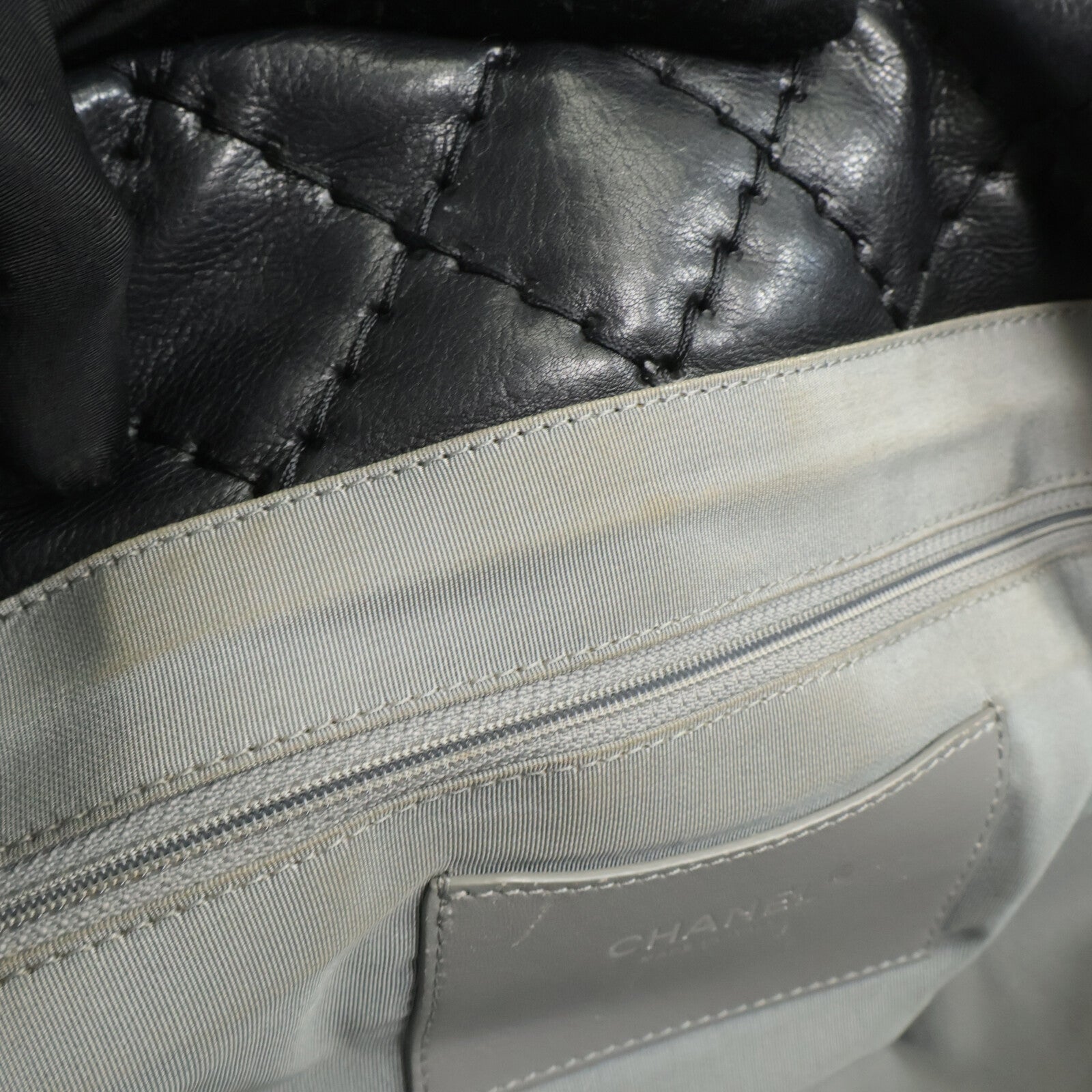 CHANEL 牛皮皮革Tote Bag鏈帶肩背袋