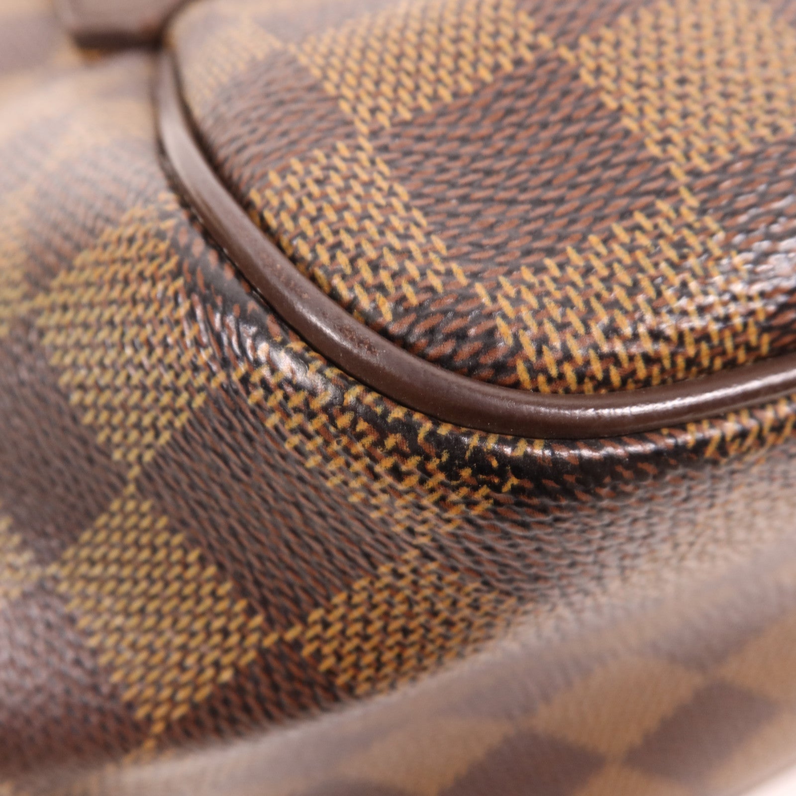 LOUIS VUITTON Damier Belem PM金扣手挽袋
