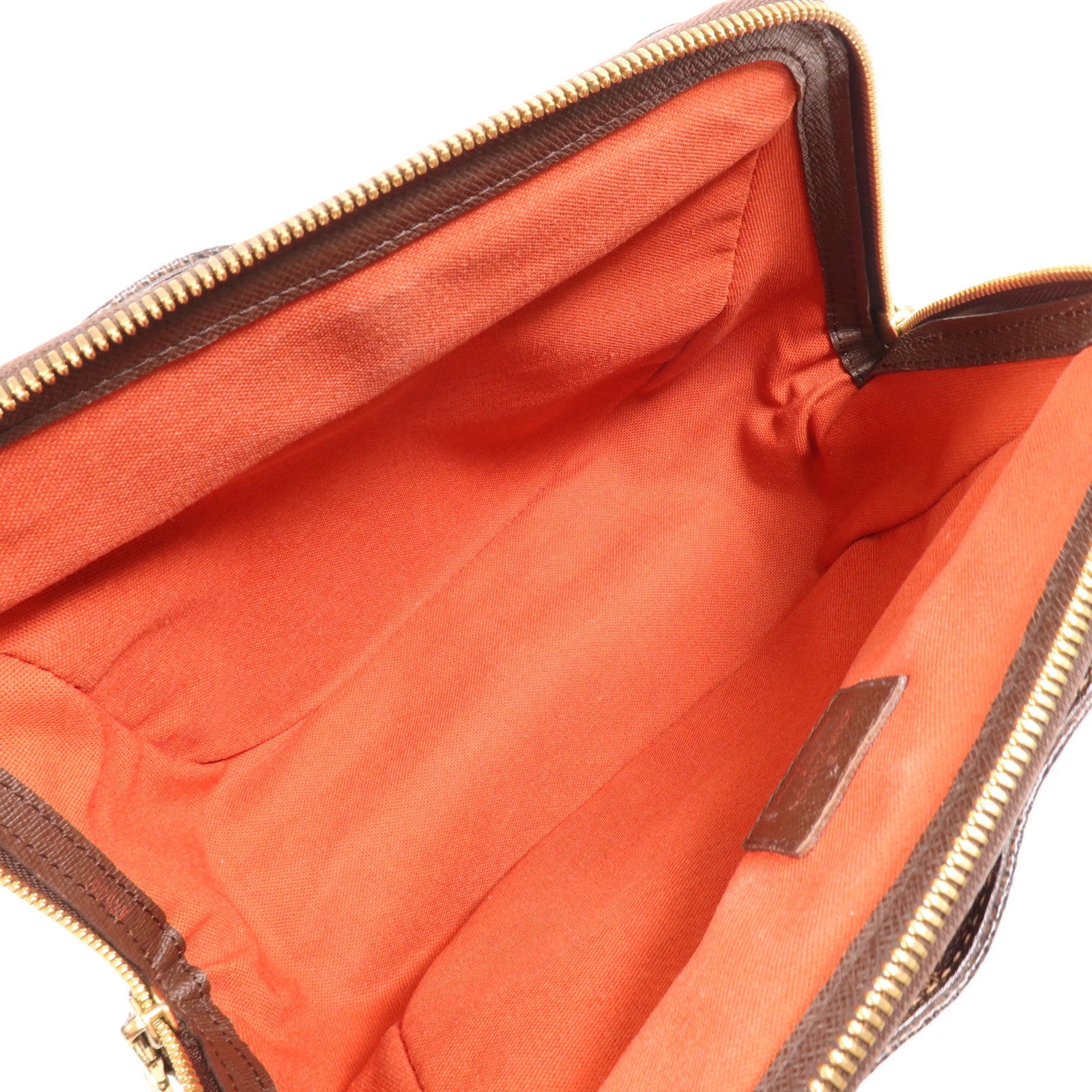 LOUIS VUITTON Damier Belem PM金扣手挽袋