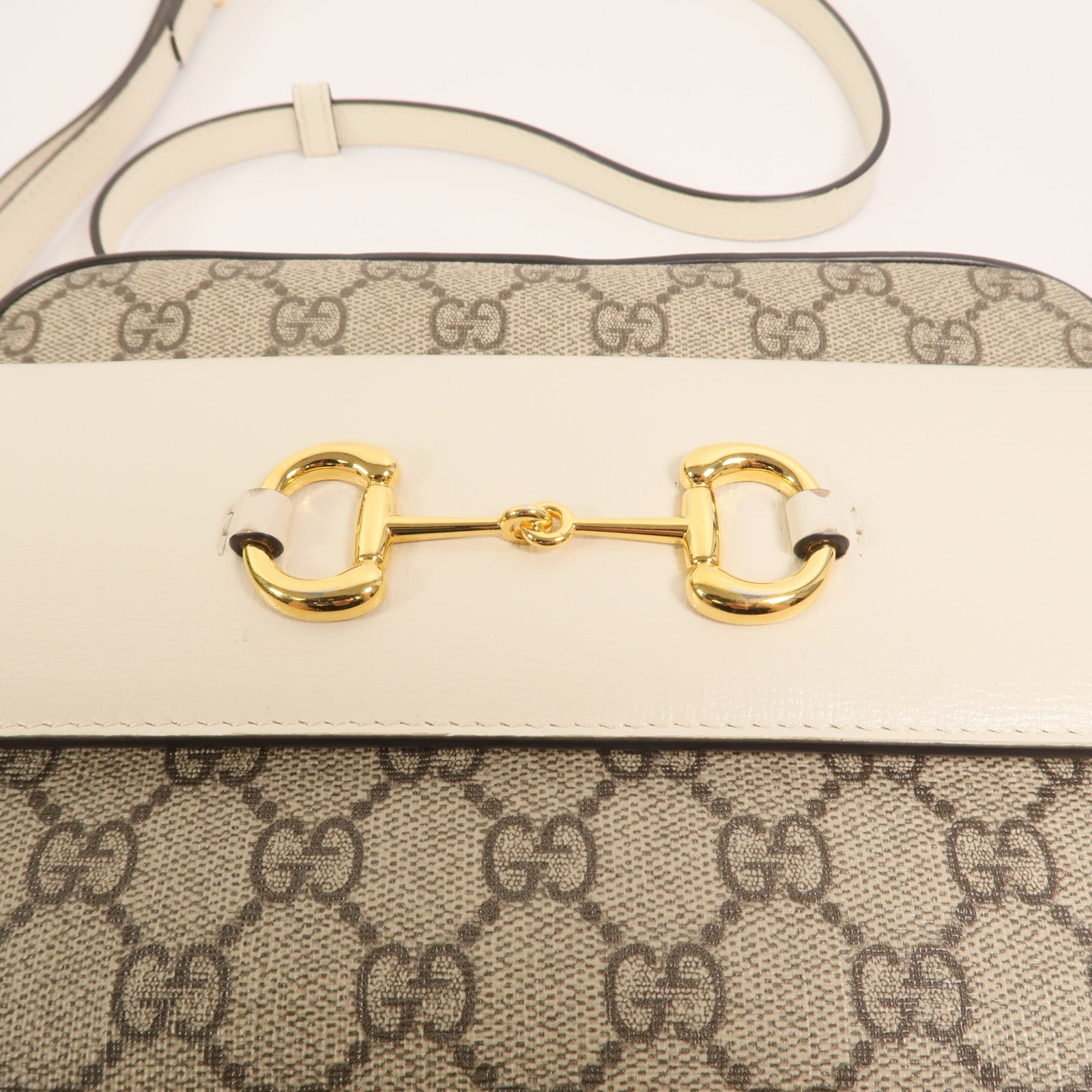GUCCI 塗層帆布Horsebit 1955 Small肩背袋