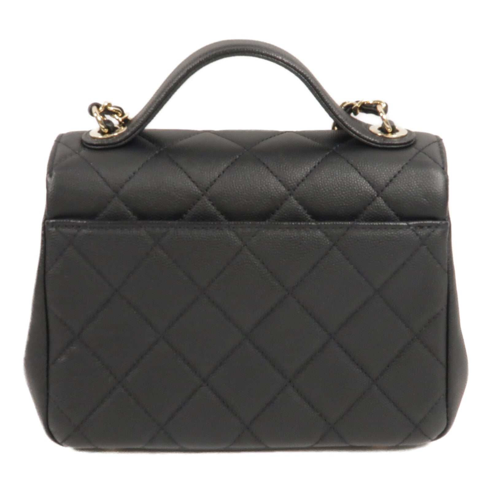 CHANEL 牛皮皮革Mini Business Affinity手挽肩背兩用袋