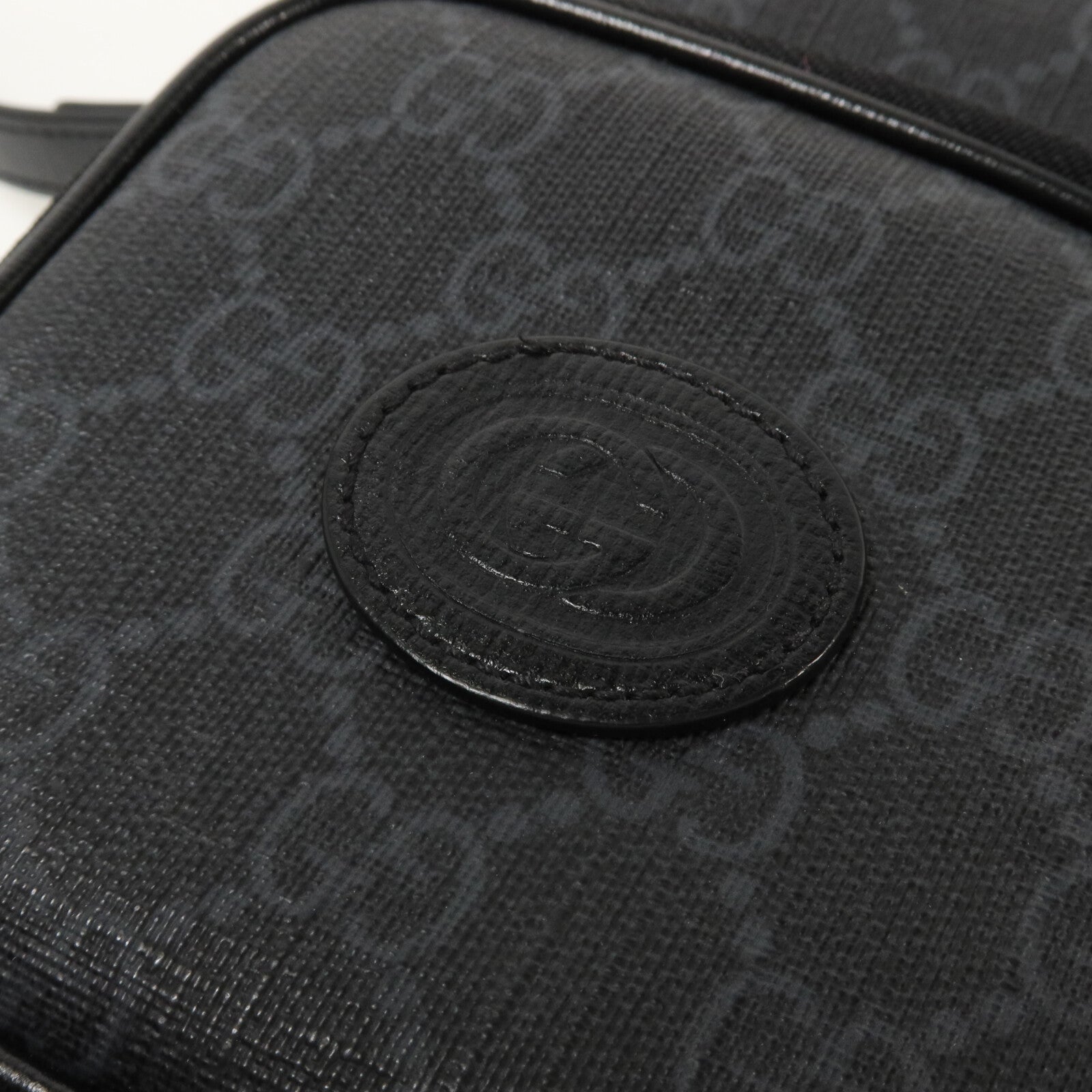 GUCCI 塗層帆布Interlocking G Mini肩背袋