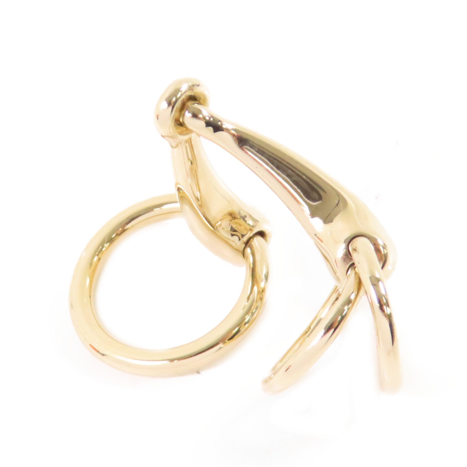 HERMES 金屬Mors twilly Scarf Ring金色