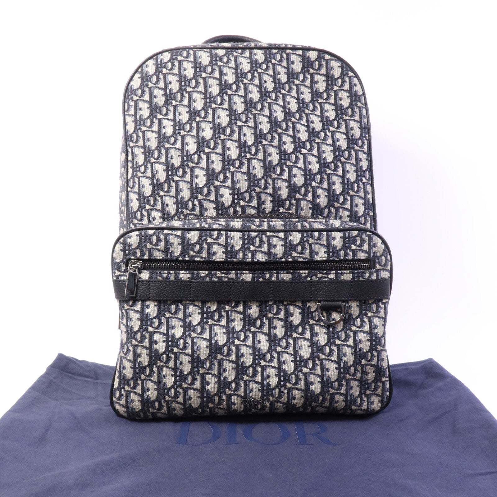 Dior 帆布Safari Backpack銀扣背包
