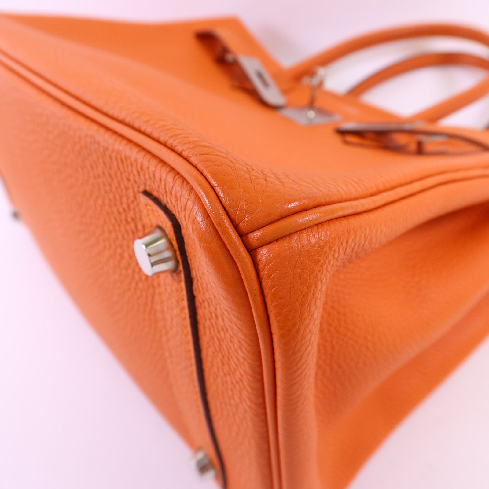 HERMES Togo皮革Birkin 30銀扣手挽袋