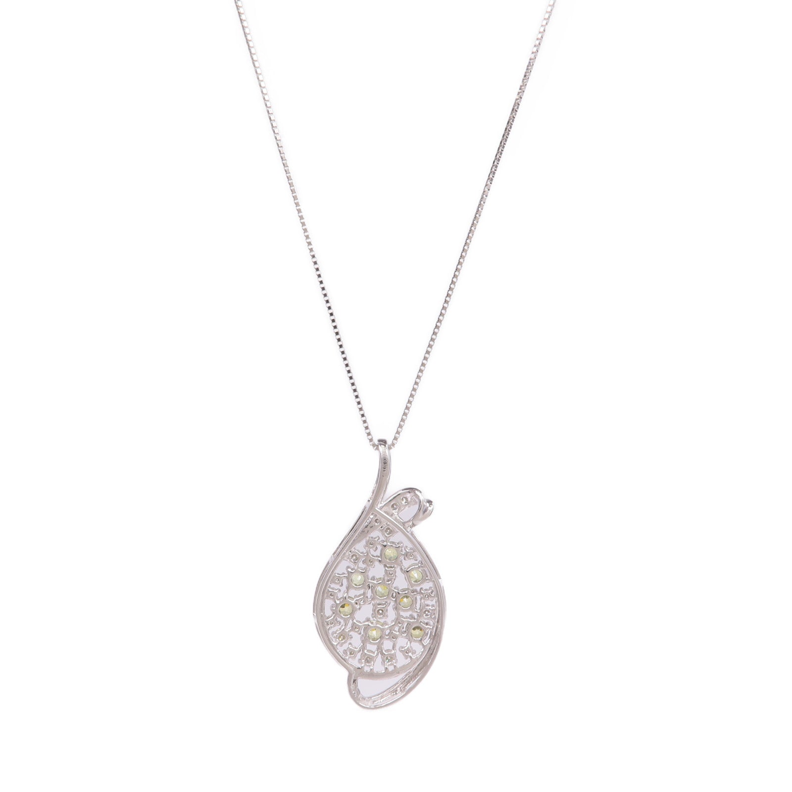 JEWELRY 【激減優惠】PT950/PT850鉑金Demantoid Garnet Diamond Necklace翠榴石/鑽石項鍊
