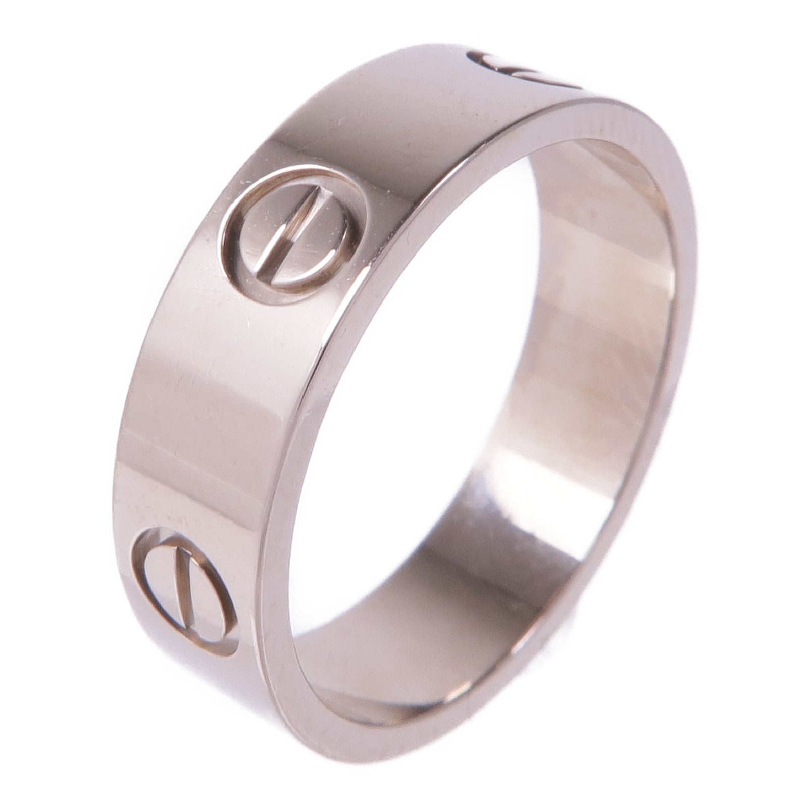 CARTIER 18K白金Love Ring戒指Cartier#56/US#7.5