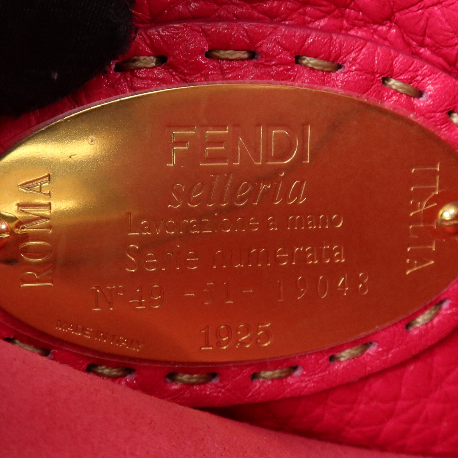 FENDI 牛皮皮革Selleria Peckaboo金扣手挽肩背兩用袋