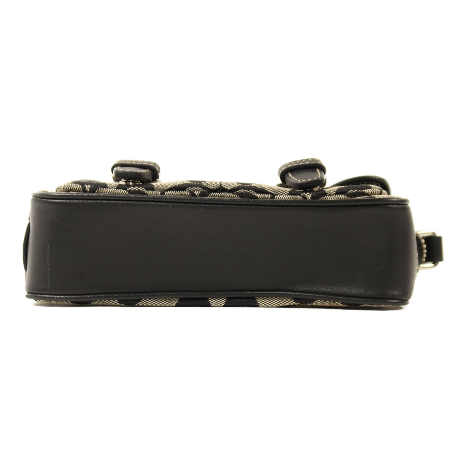 COACH 帆布Shoulder Bag銀扣肩背袋