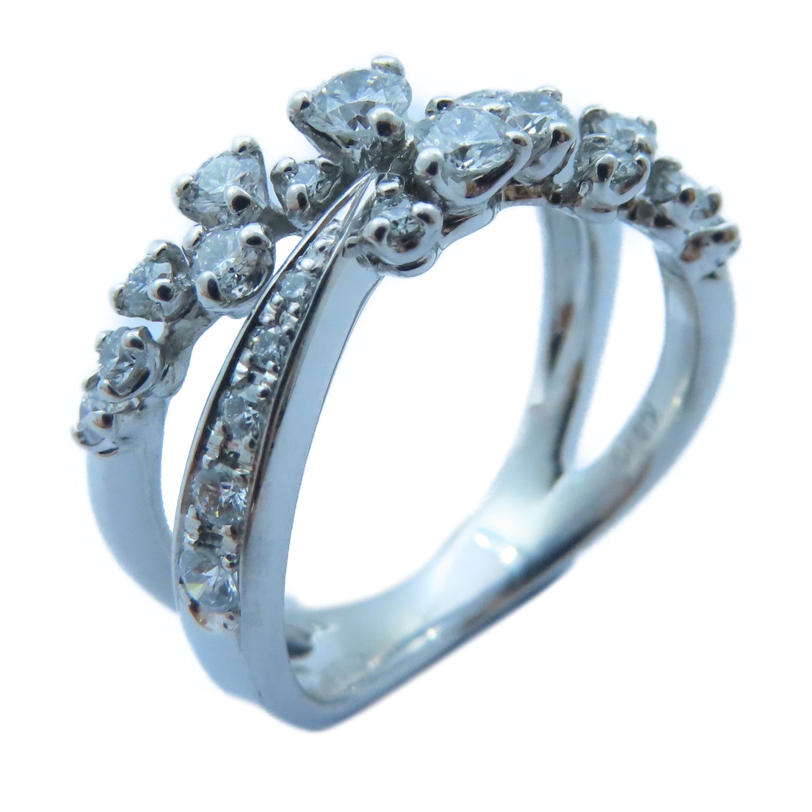 JEWELRY 【激減優惠】18K白金Diamond Ring0.55ct鑽石戒指US#5.5