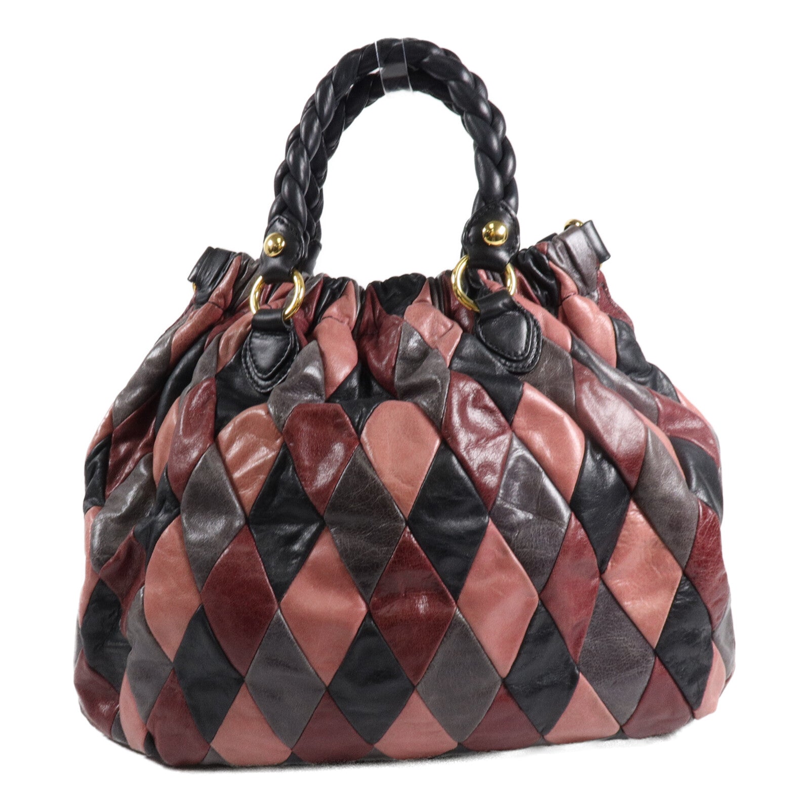 Miu Miu 牛皮皮革2 Way Shoulder手挽肩背兩用袋