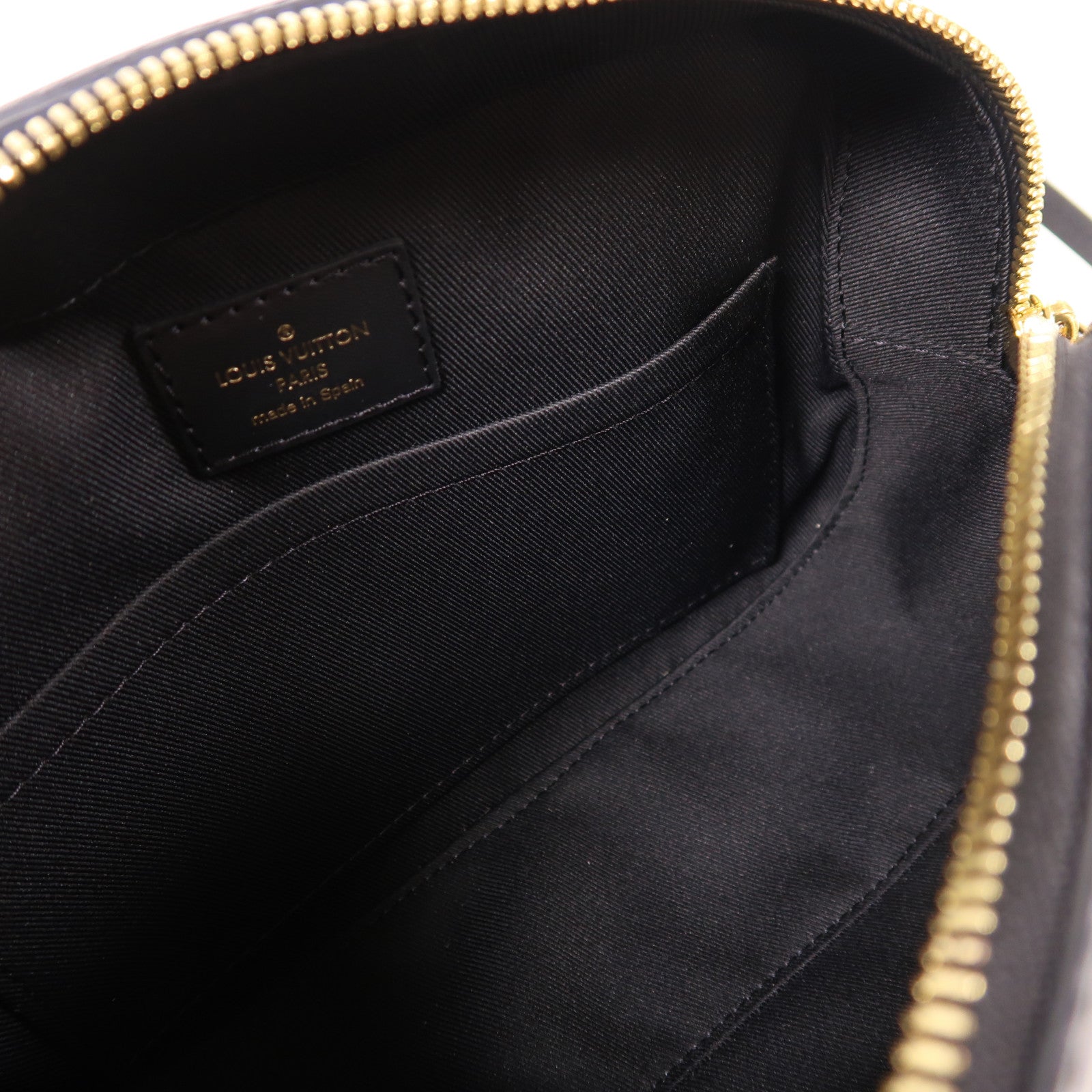 LOUIS VUITTON【激減優惠】 Monogram Saintonge金扣手挽袋棕色