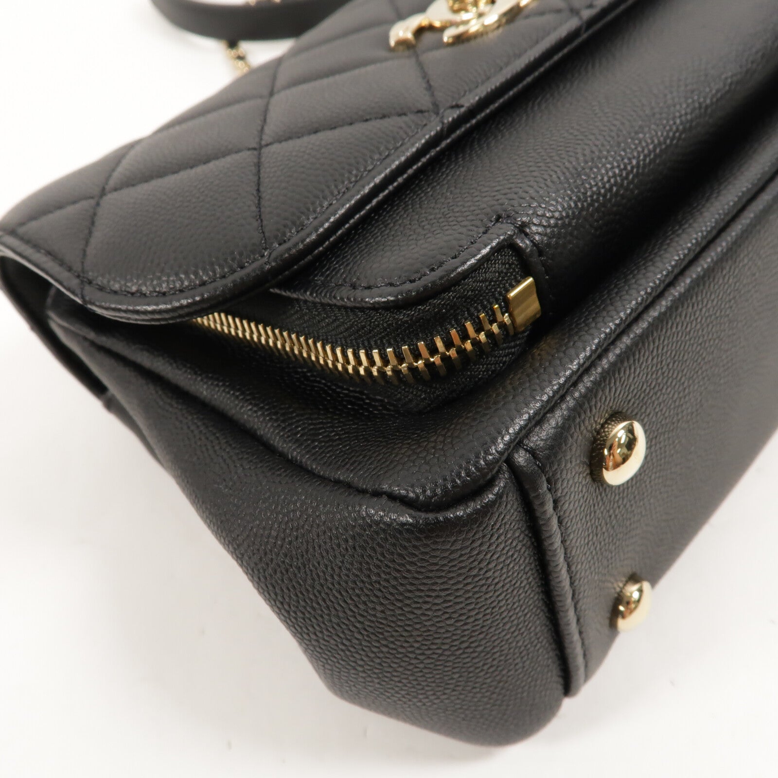 CHANEL 牛皮皮革Mini Business Affinity手挽肩背兩用袋