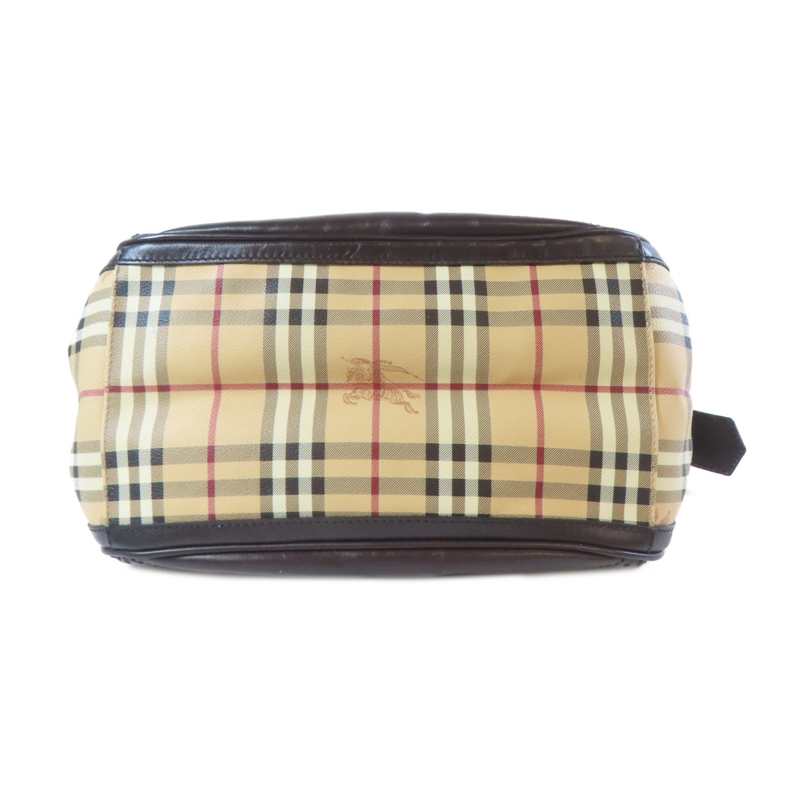 BURBERRY 【激減優惠】塗層帆布2 Way Shoulder金扣手挽肩背兩用袋啡色