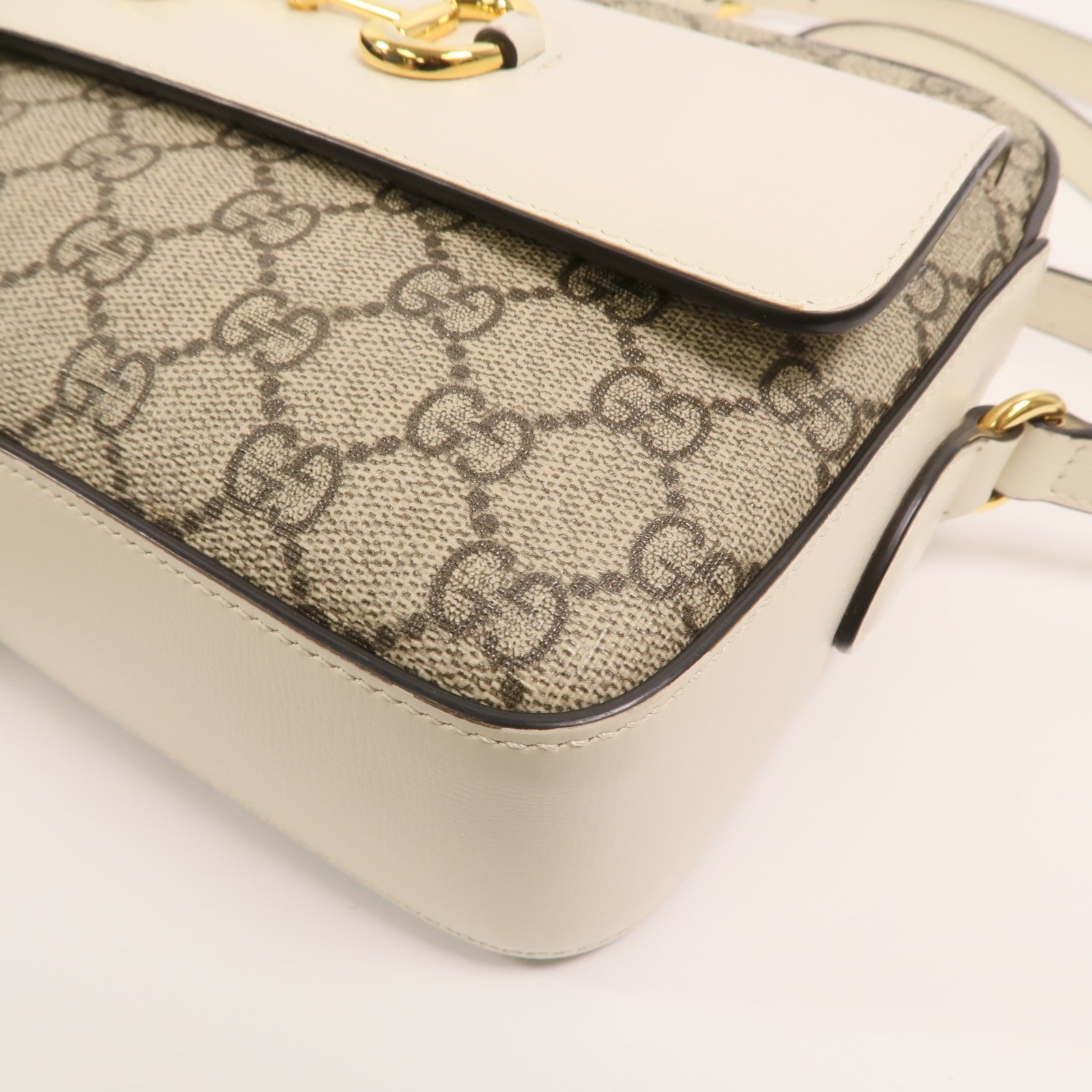 GUCCI 塗層帆布Horsebit 1955 Small肩背袋