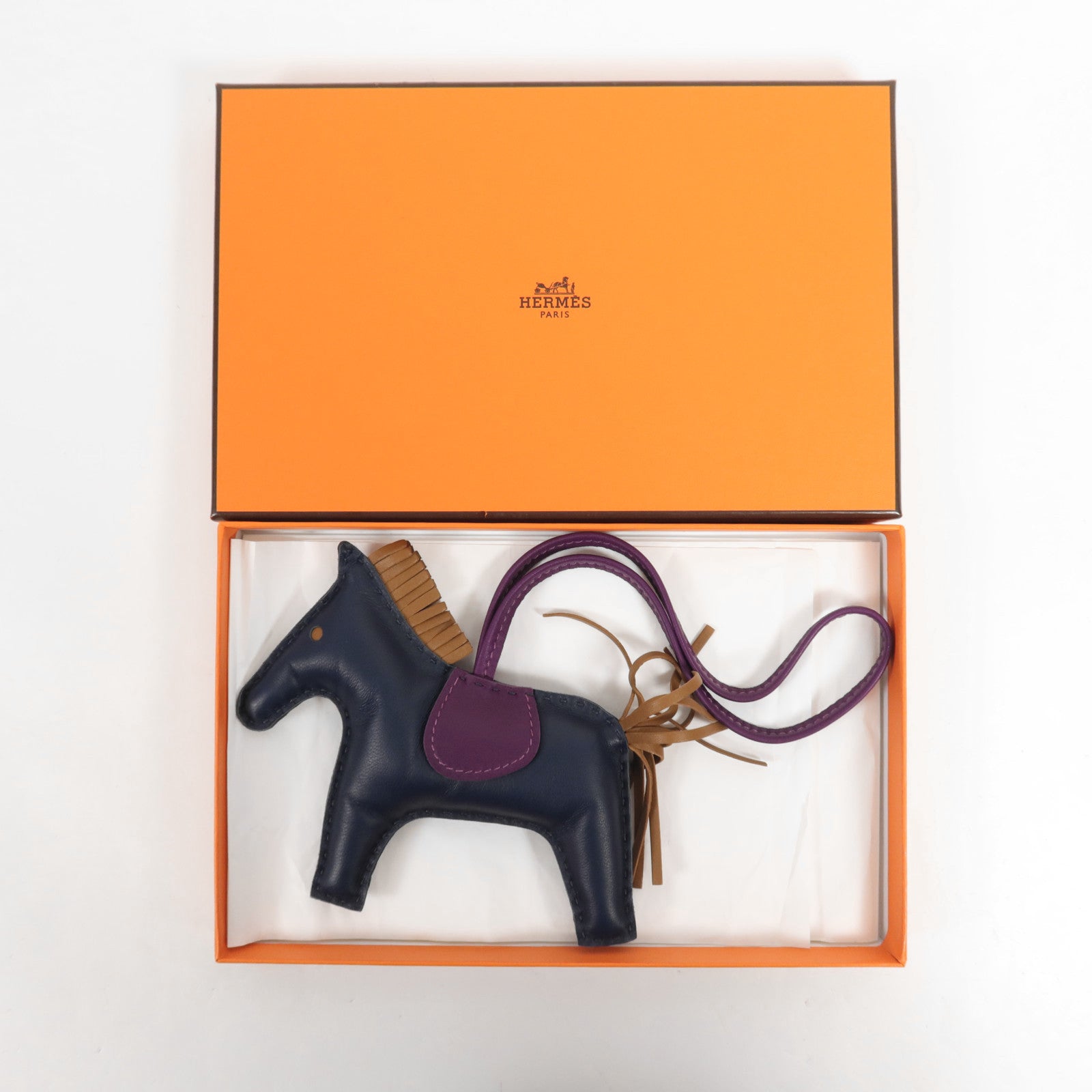 HERMES Milo皮革Rodeo MM掛飾