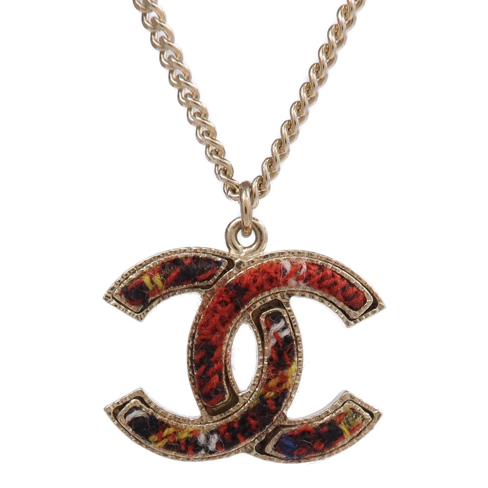CHANEL 金屬/織物Necklace項鍊