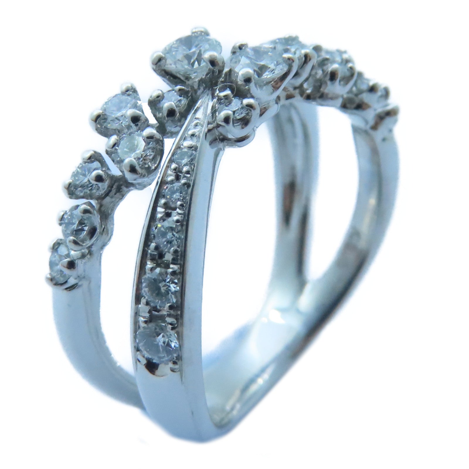 JEWELRY 【激減優惠】18K白金Diamond Ring0.55ct鑽石戒指US#5.5