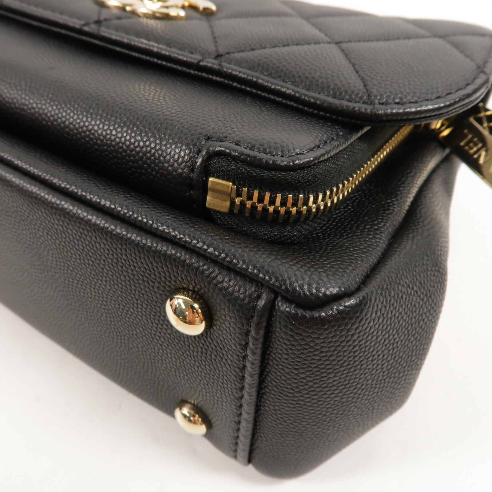 CHANEL 牛皮皮革Mini Business Affinity手挽肩背兩用袋