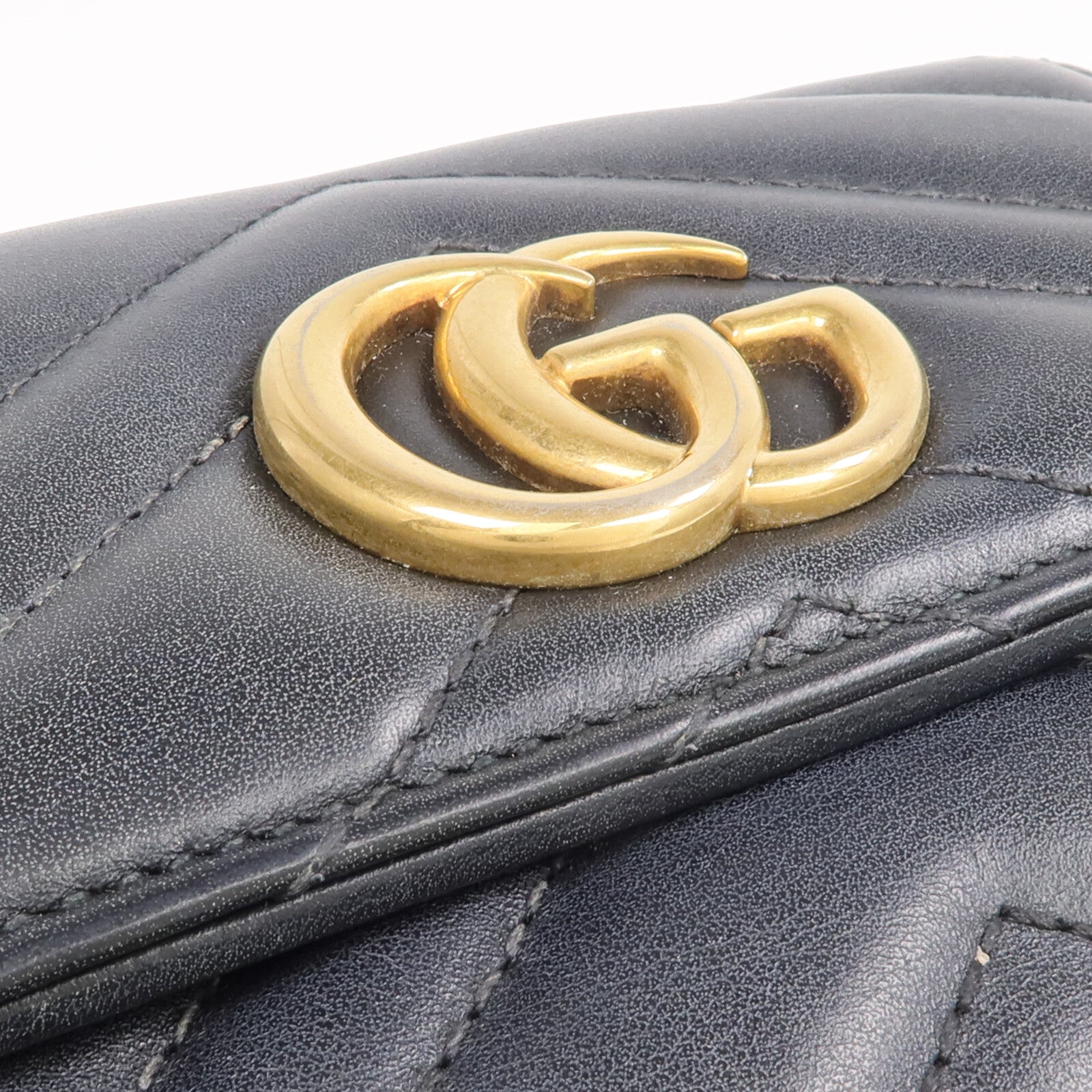 GUCCI 牛皮皮革Wallet金扣錢包